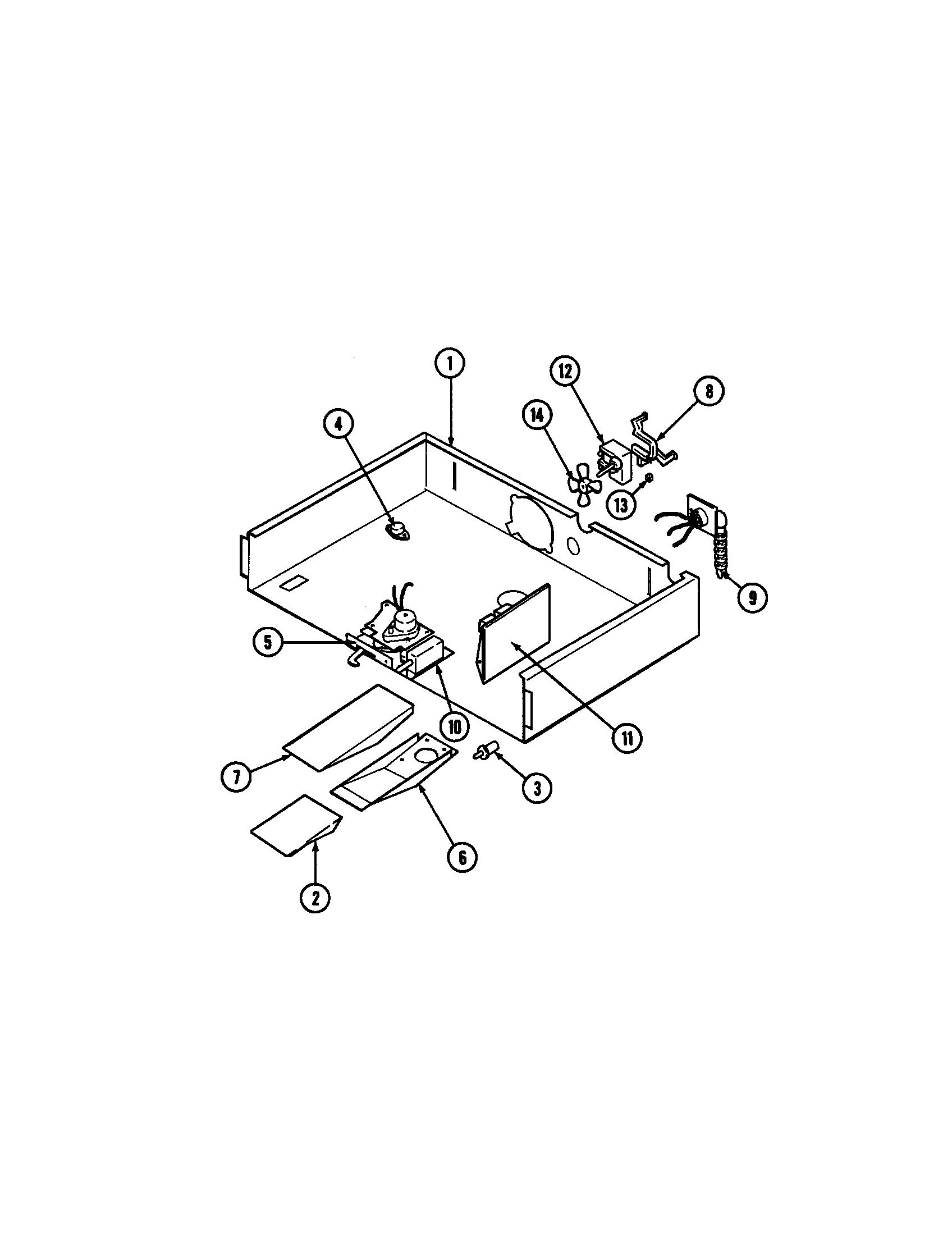Jenn-Air W30400PV internal controls diagram