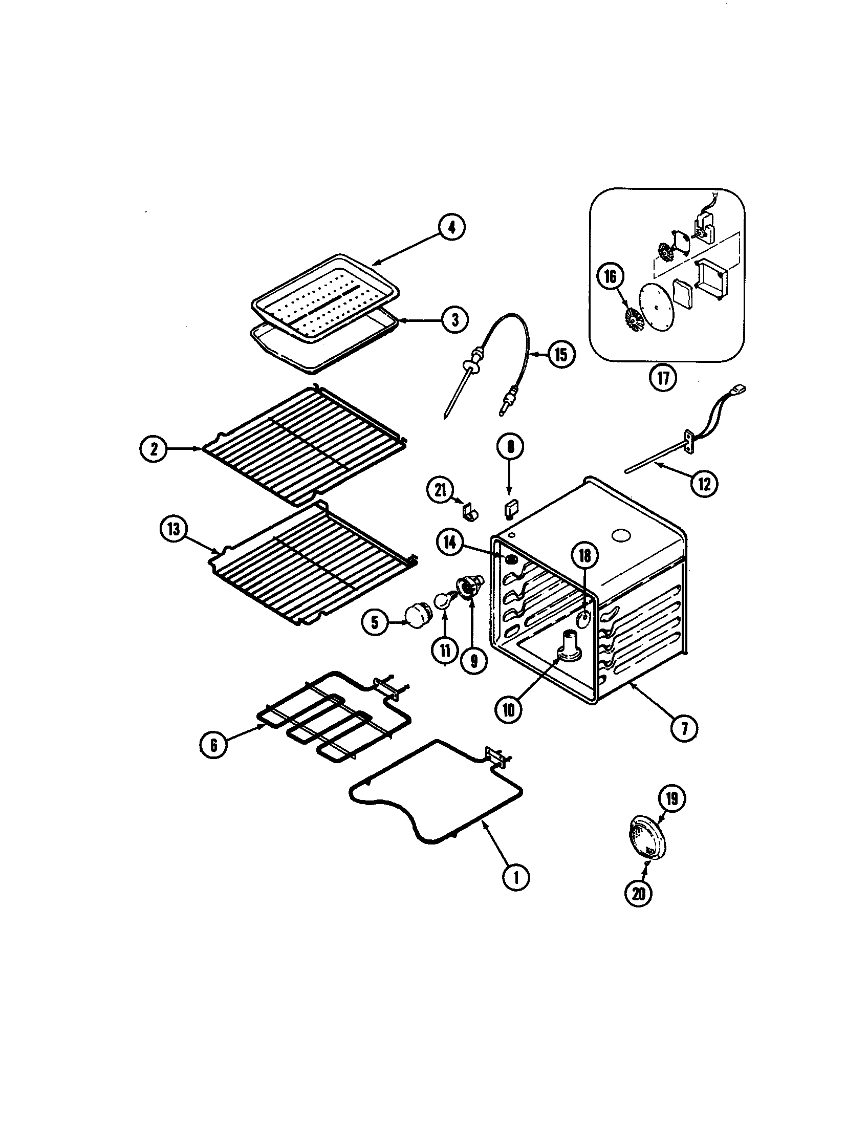 Jenn-Air W30400PV oven diagram