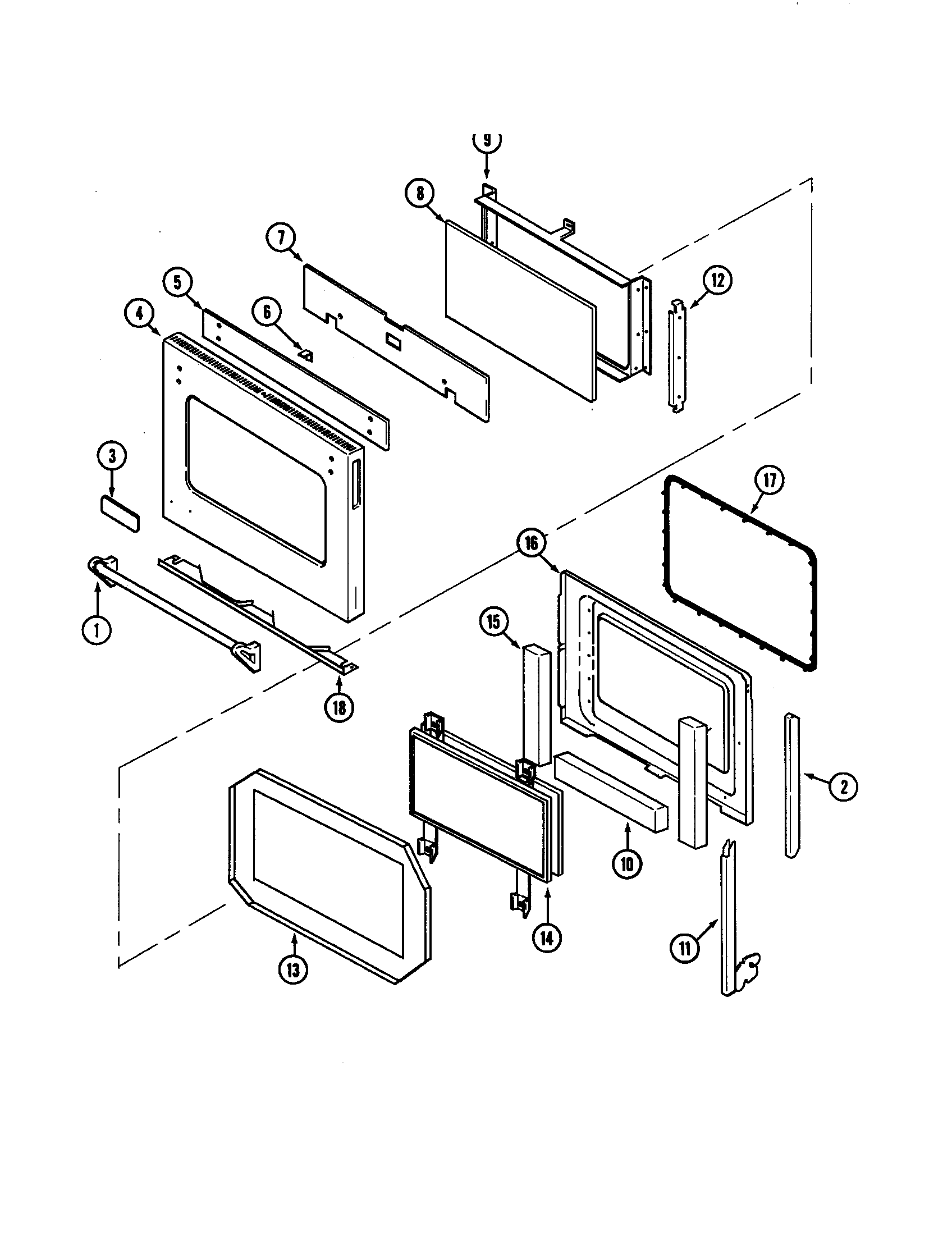 Jenn-Air W30400PV door diagram