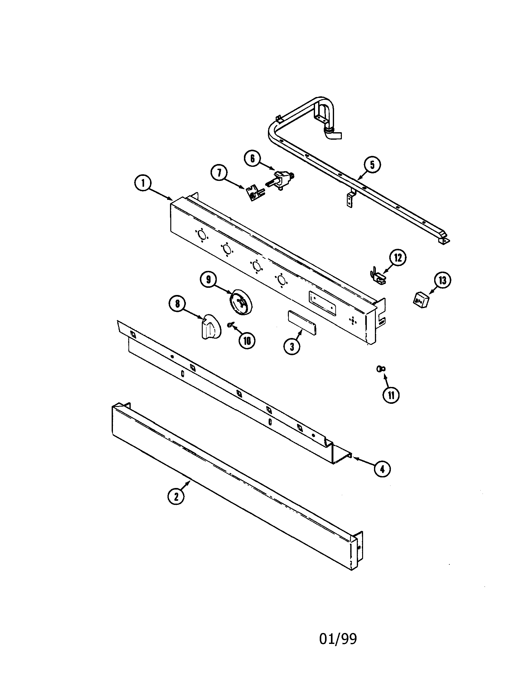 Jenn-Air CLGP2720P control panel diagram