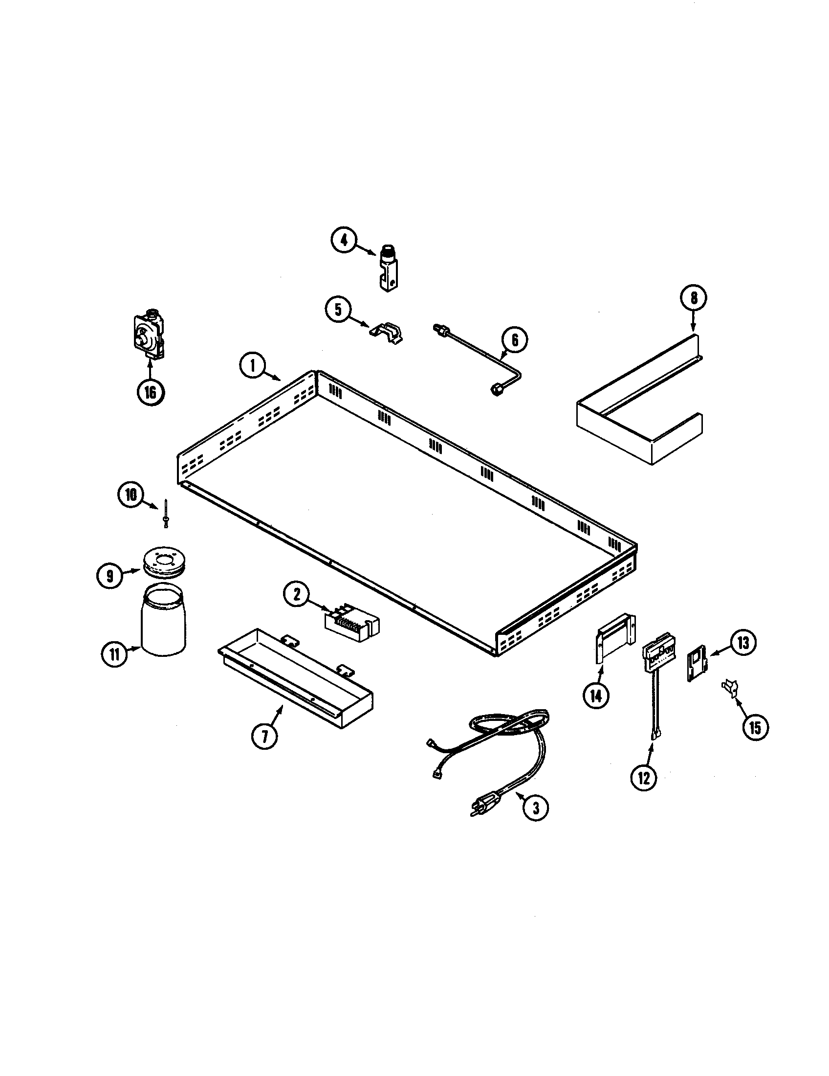 Jenn-Air CLGP2720P burner box diagram