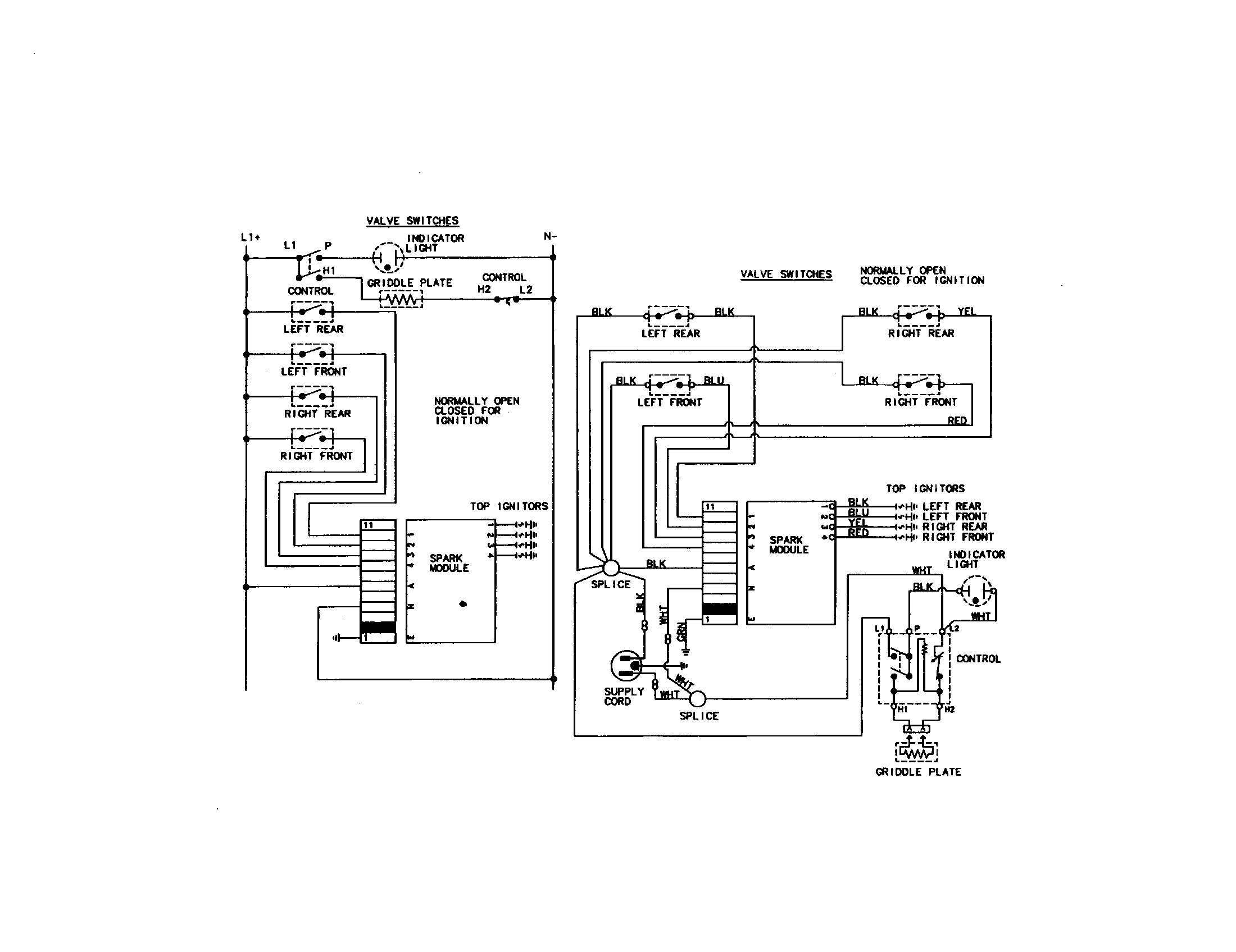 Jenn-Air CLGP2720P wiring information diagram