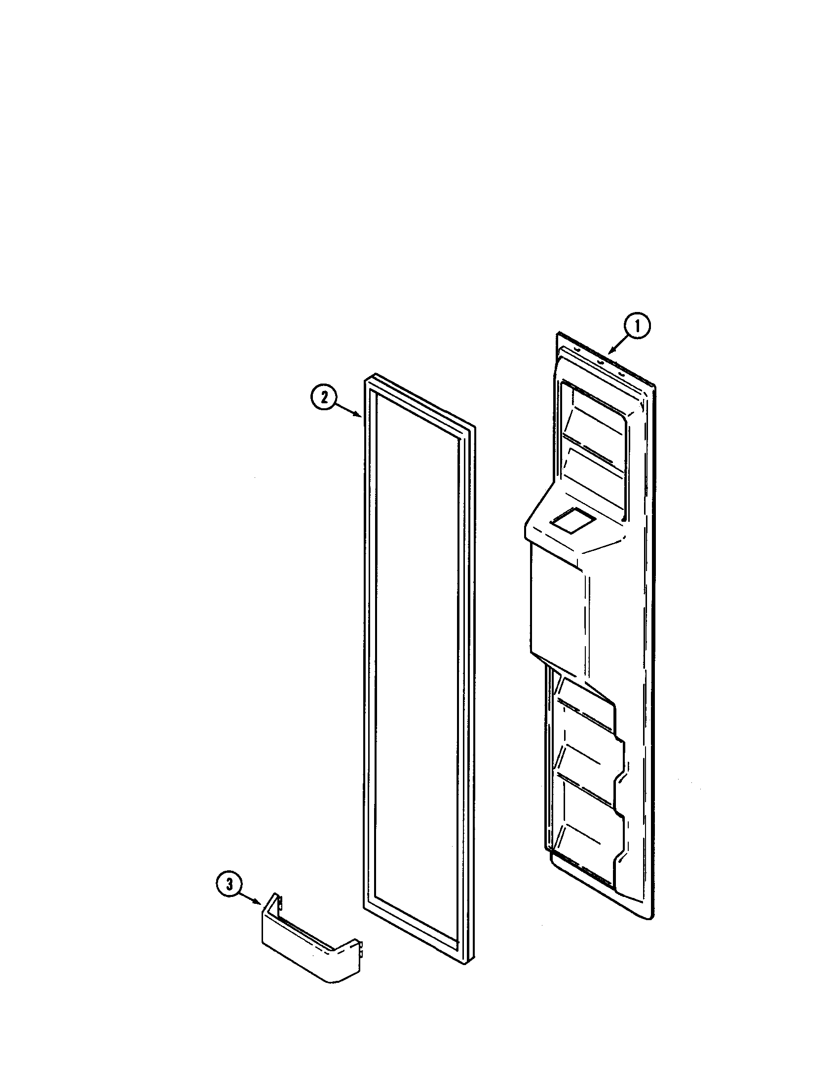 Jenn-Air JSD2574ARA freezer inner door diagram