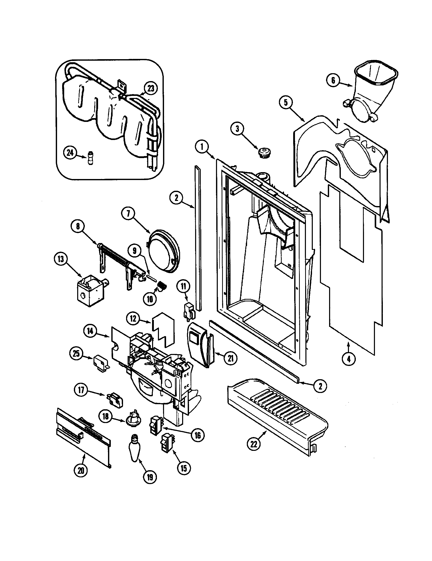 Jenn-Air JSD2574ARA fountain diagram