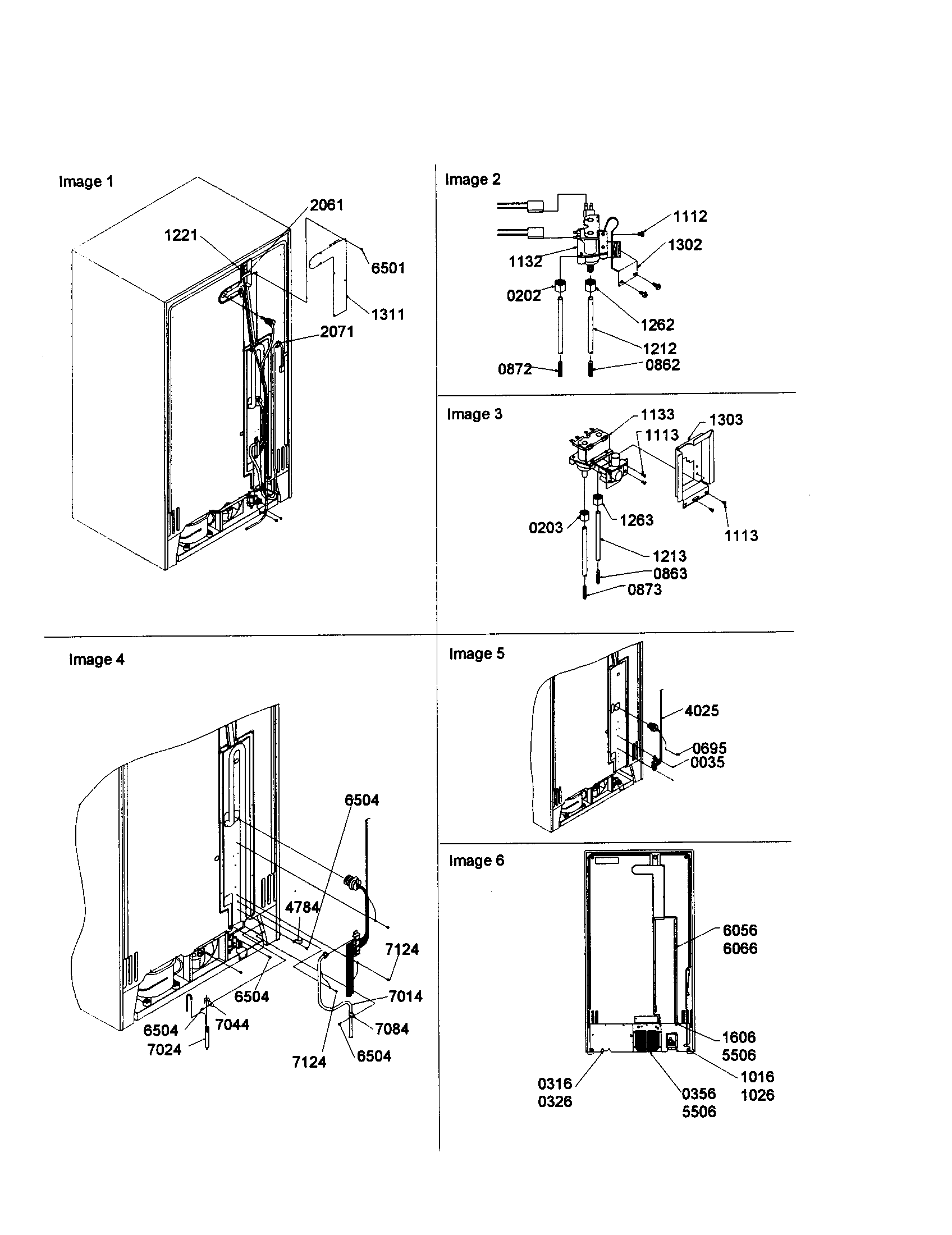 Amana SXD25S2W-P1303504WW cabinet back diagram