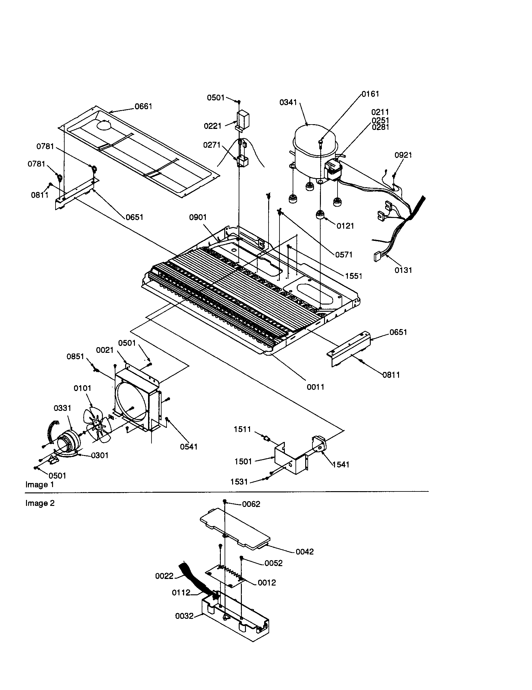 Amana SXD25S2W-P1303504WW machine compartment diagram