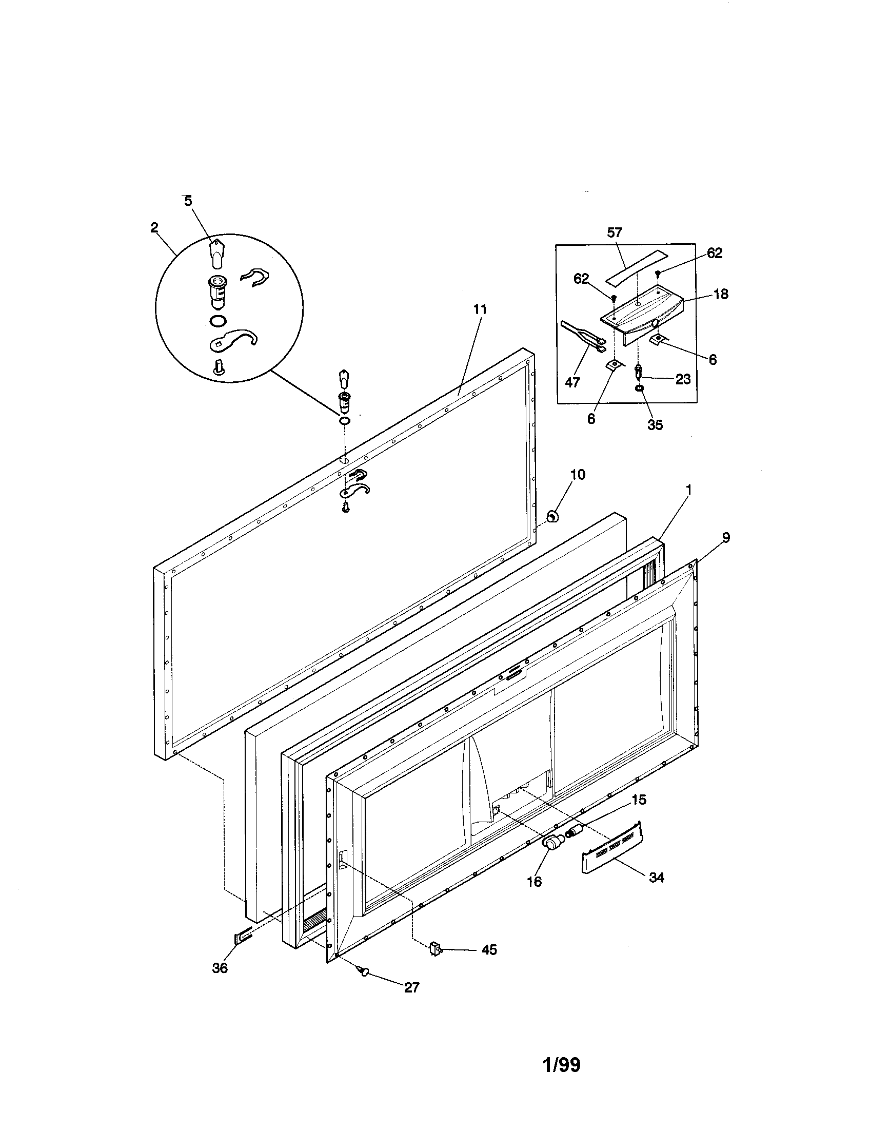 Kenmore 25319321990 door diagram