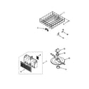 Whirlpool DU925SCGB0 lower dishrack diagram