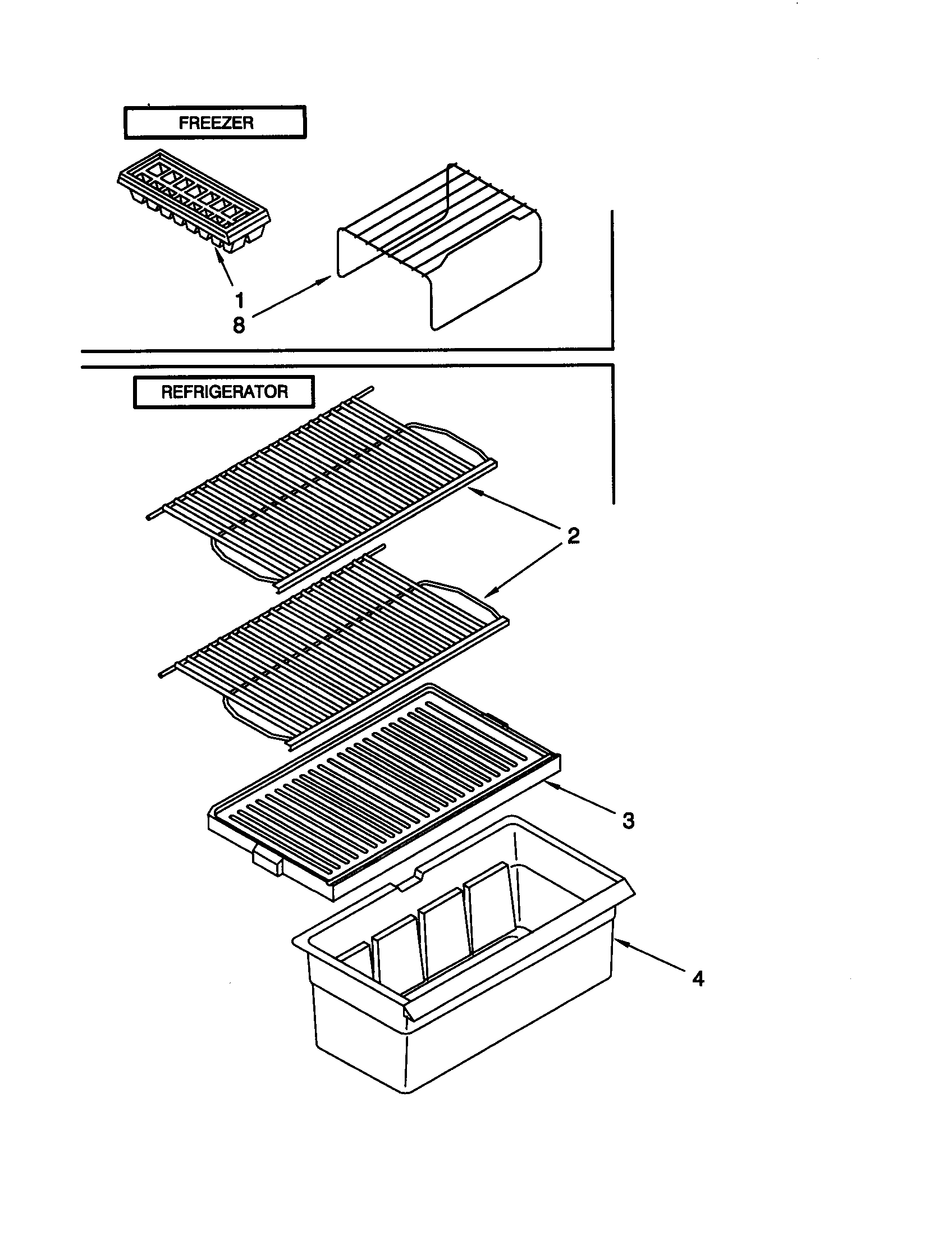 Whirlpool ET16CKXHN00 shelf diagram