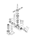 Whirlpool DU840DWGZ1 pump and spray arm diagram