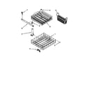 Whirlpool DU840DWGZ1 dishrack diagram