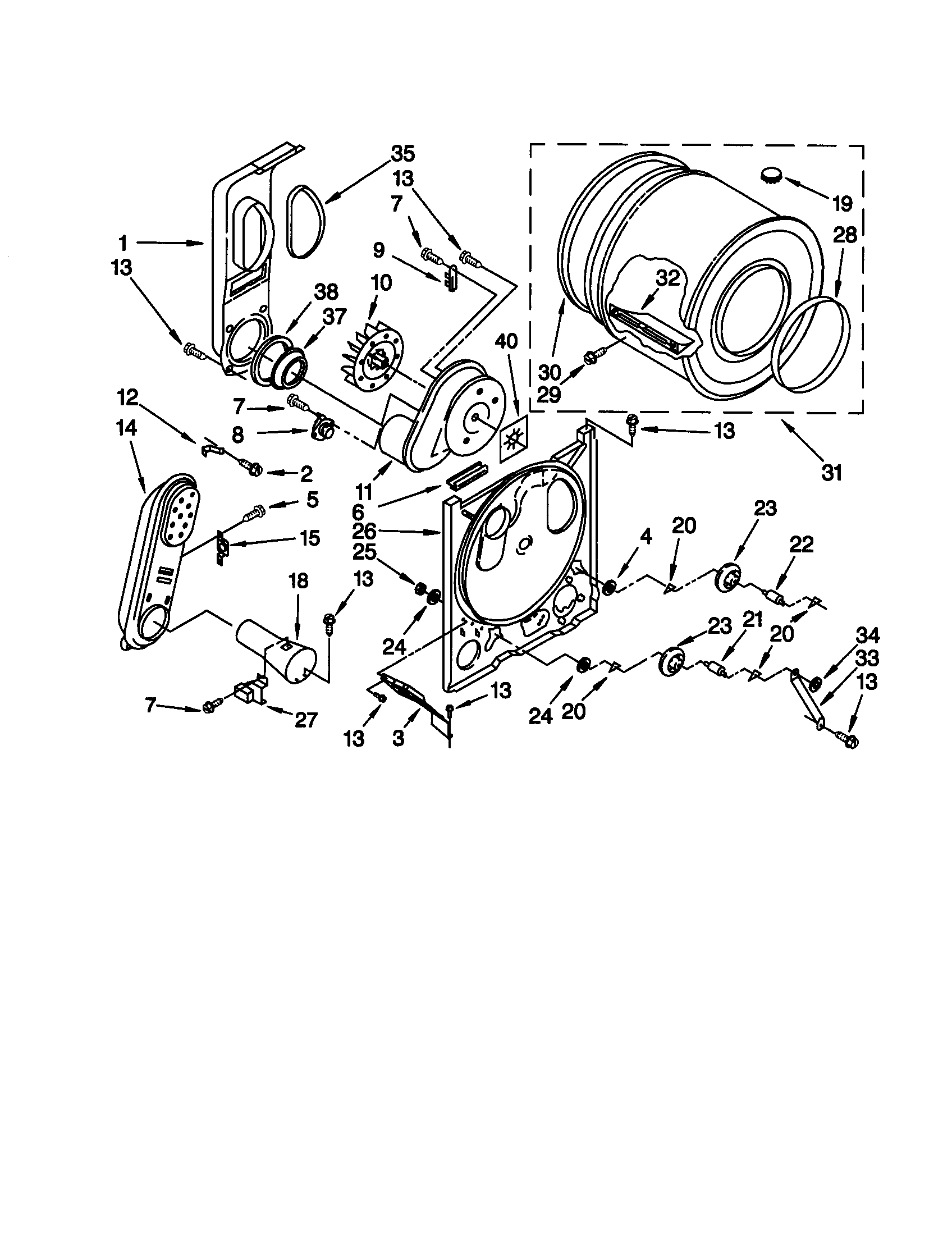 Kenmore 11079202990 bulkhead diagram