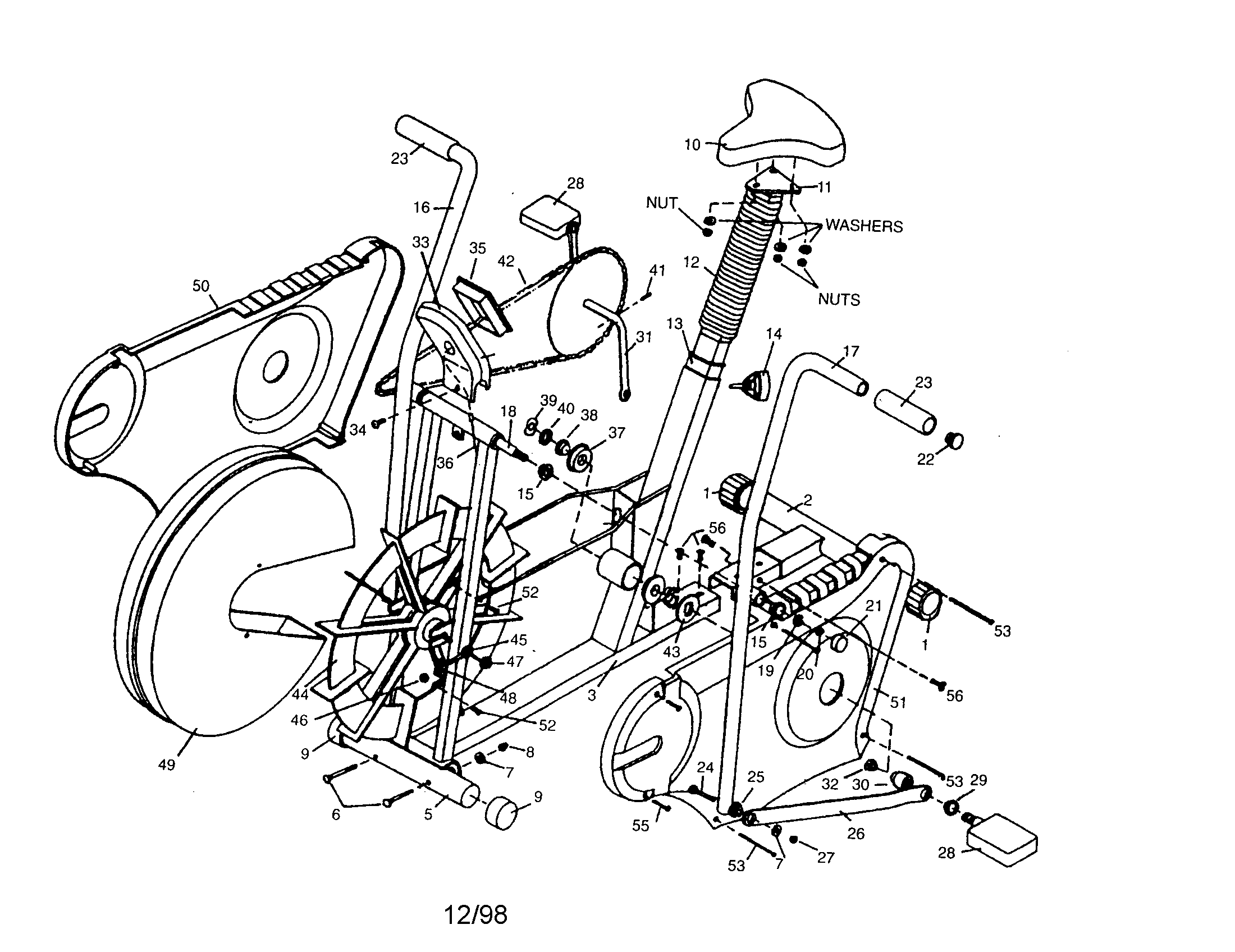 Asahi LIFESTYLER DS1280 unit parts diagram