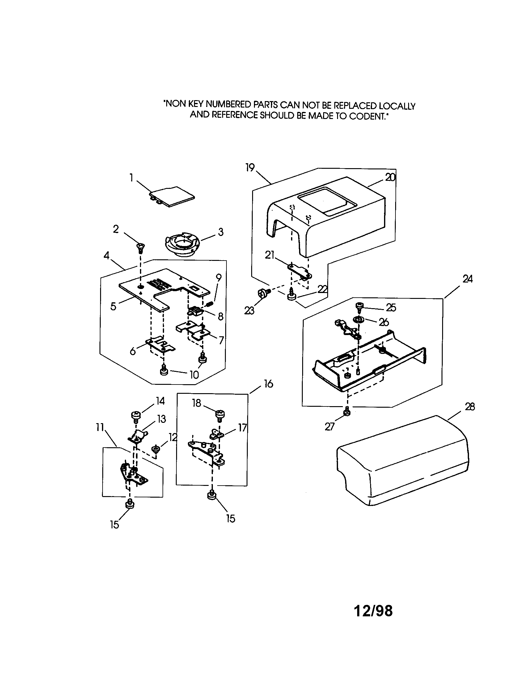 Kenmore 38519001990 covers diagram