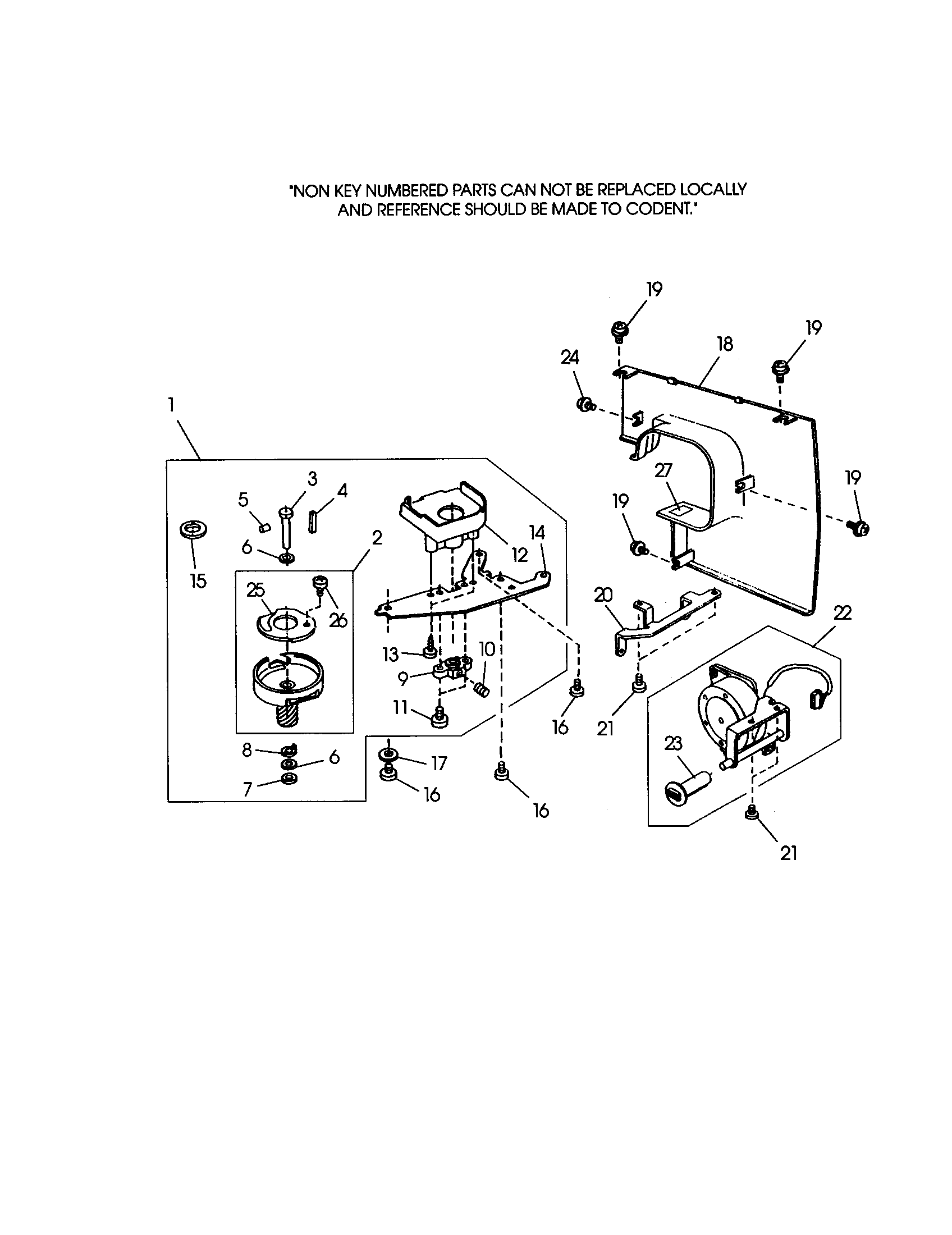 Kenmore 38519001990 hook race complete unit diagram