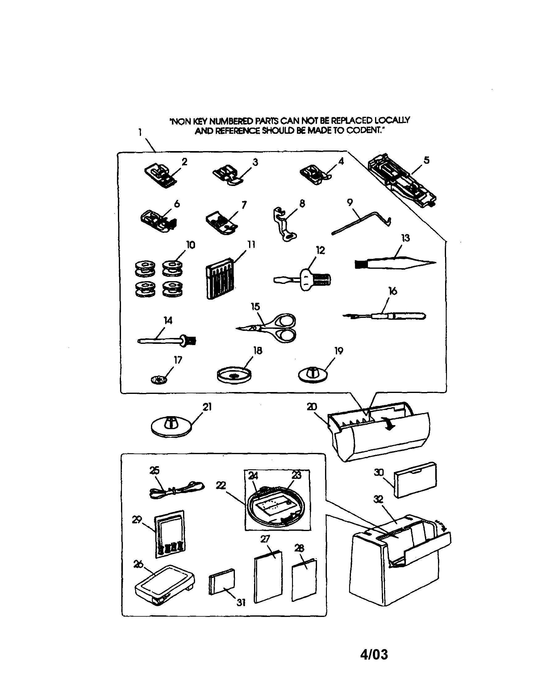 Kenmore 38519001990 accessories diagram
