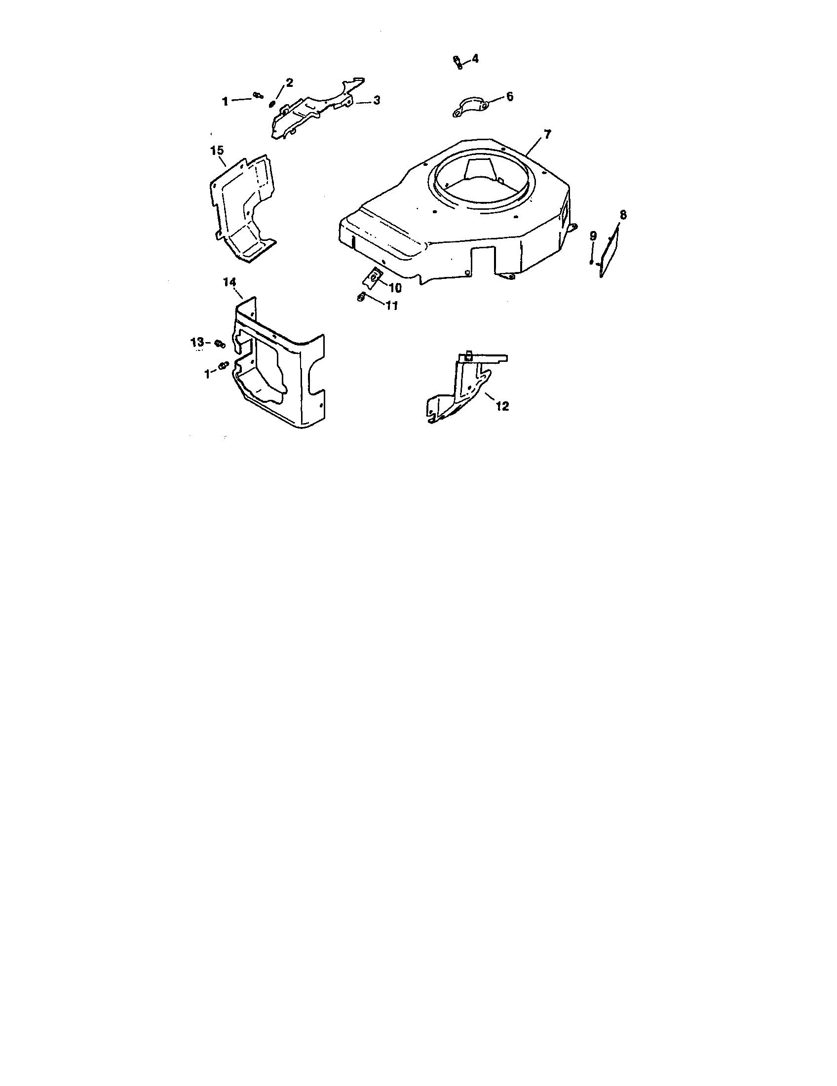 Craftsman 917259556 blower housing and baffles diagram