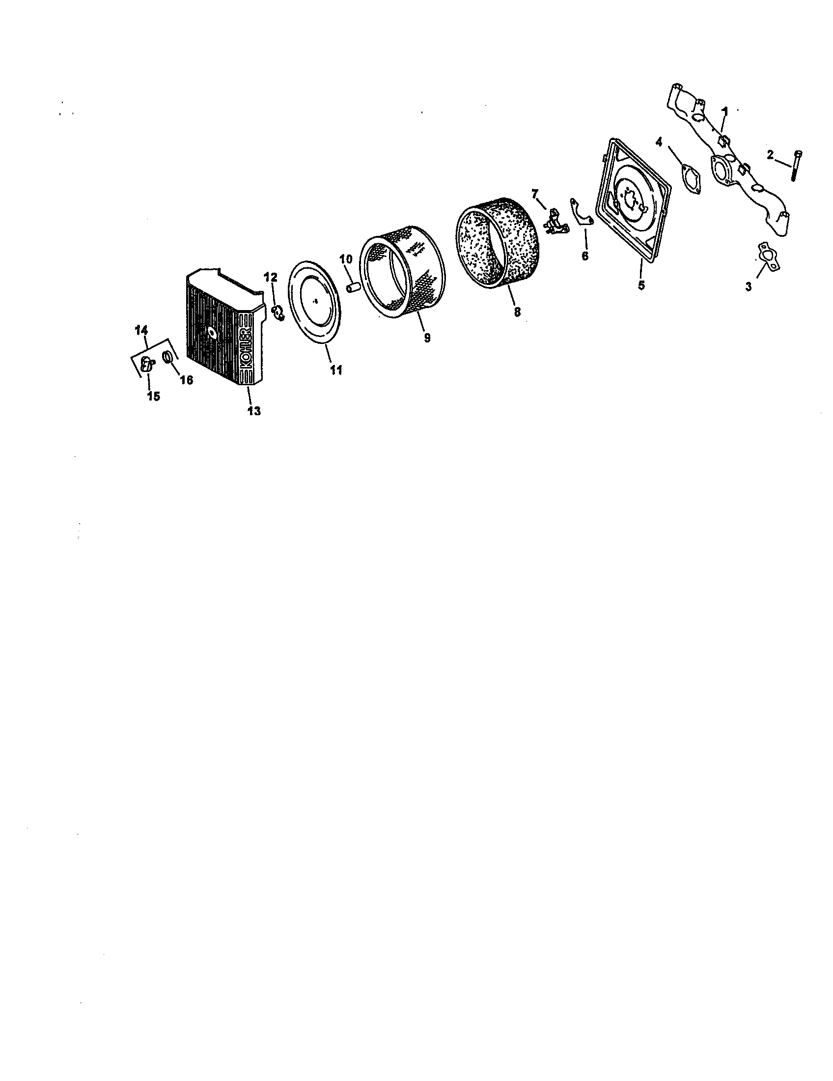 Craftsman 917273011 air intake diagram