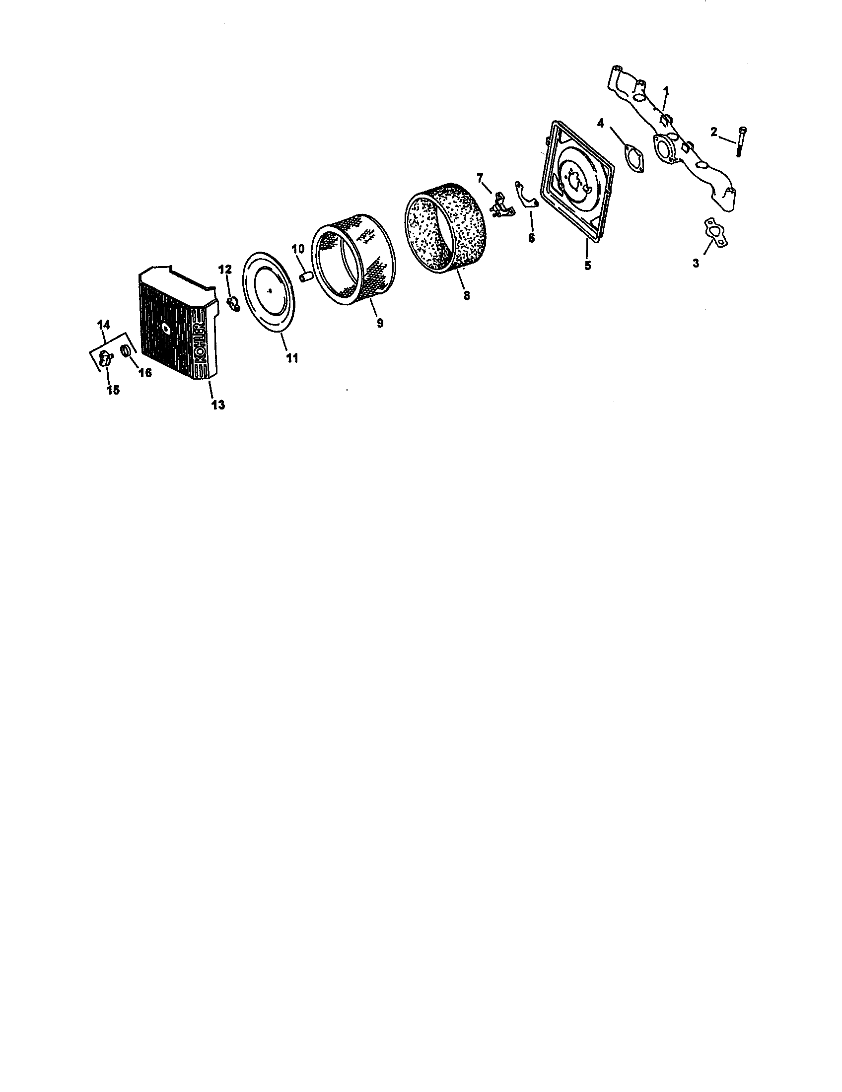 Craftsman 917273110 air intake diagram