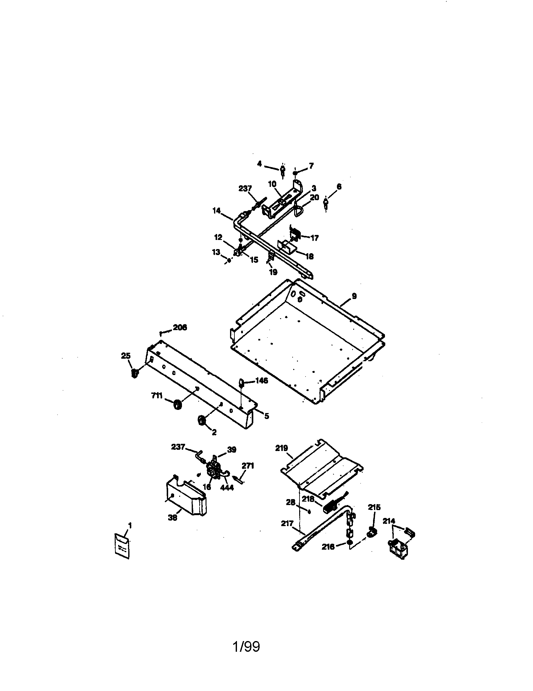 Kenmore 36275291790 gas and burner parts diagram