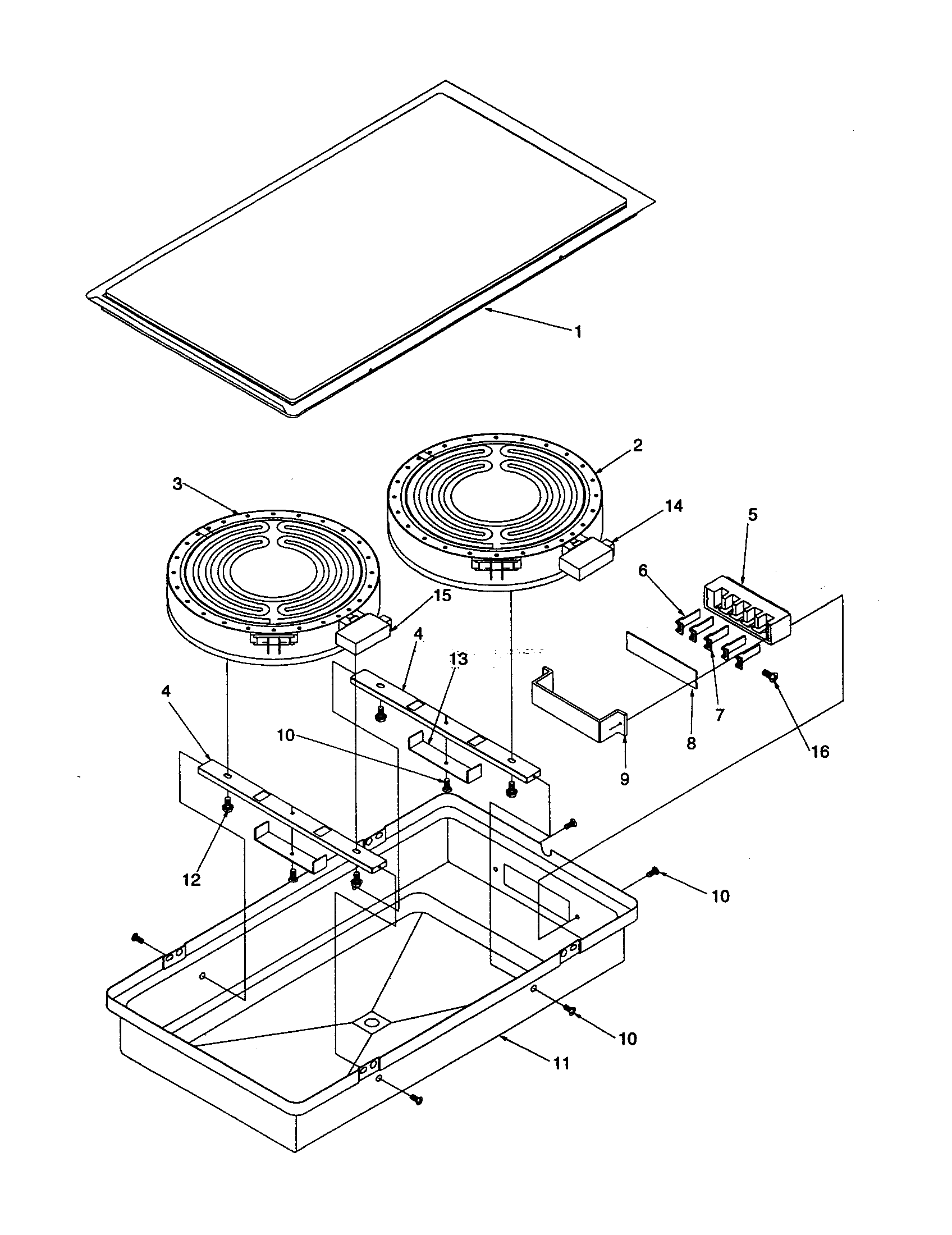 Amana AKES3060E-P1131752NE ach100(halogen/radiant,8"/6") diagram