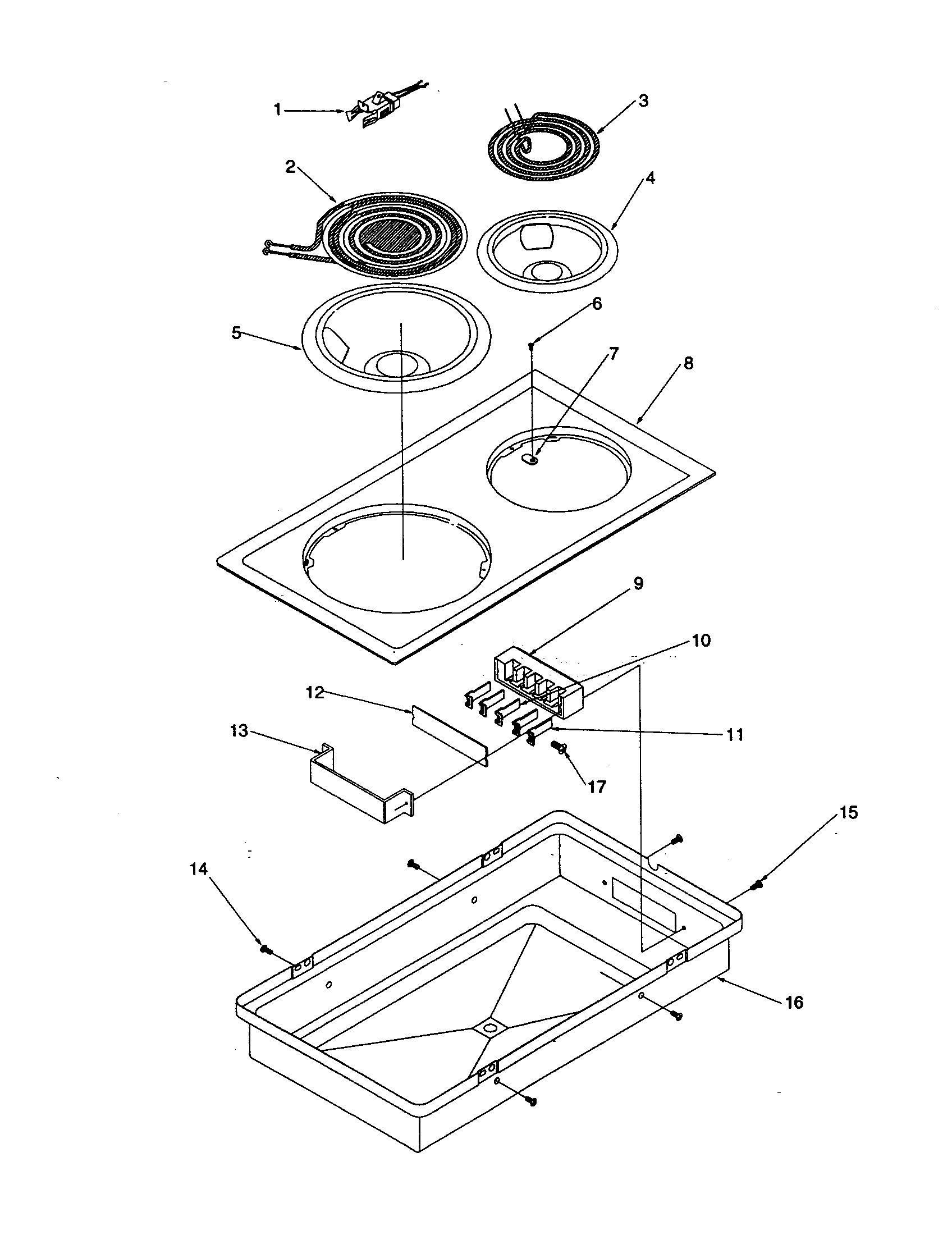 Amana AKES3060E-P1131752NE acr110(electric coil, 8"/6") diagram