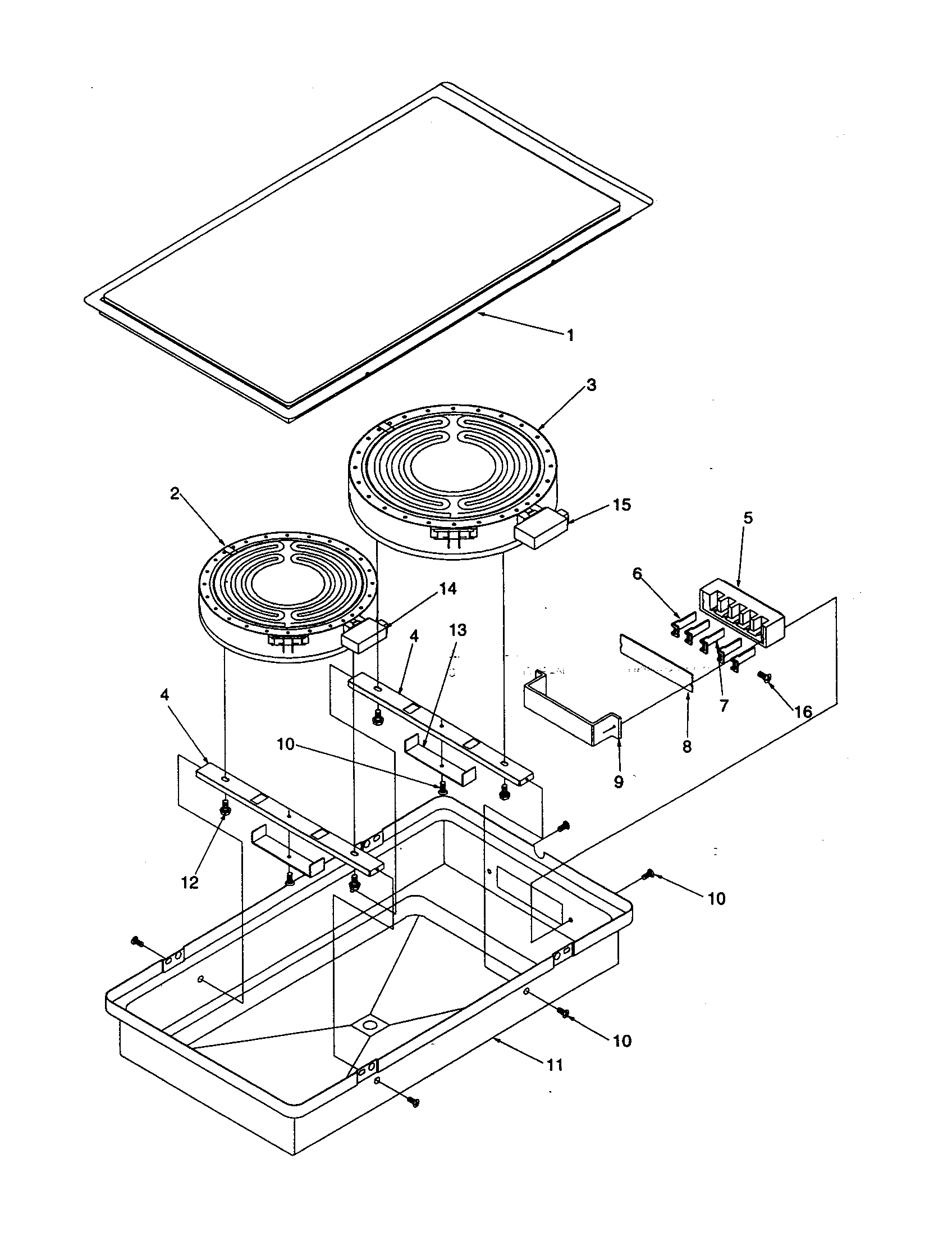 Amana AKES3060E-P1131752NE act100(ribbon radiant, 6"/8") diagram