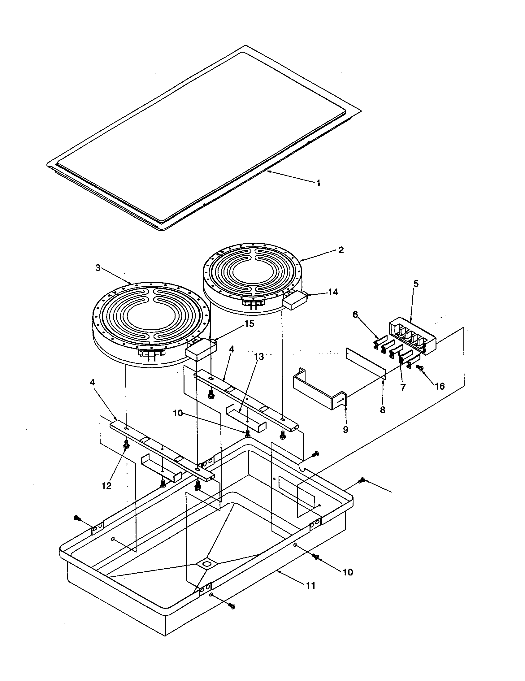 Amana AKES3060E-P1131752NE act110(ribbon radiant,8"/6") diagram
