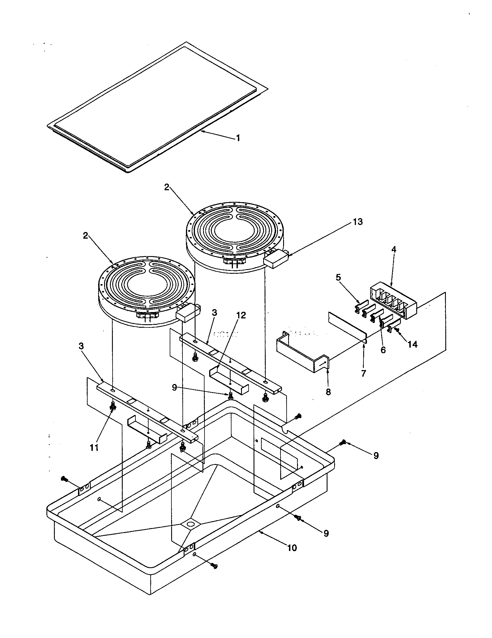 Amana AKES3060E-P1131752NE cc14(ribbon radiant) diagram