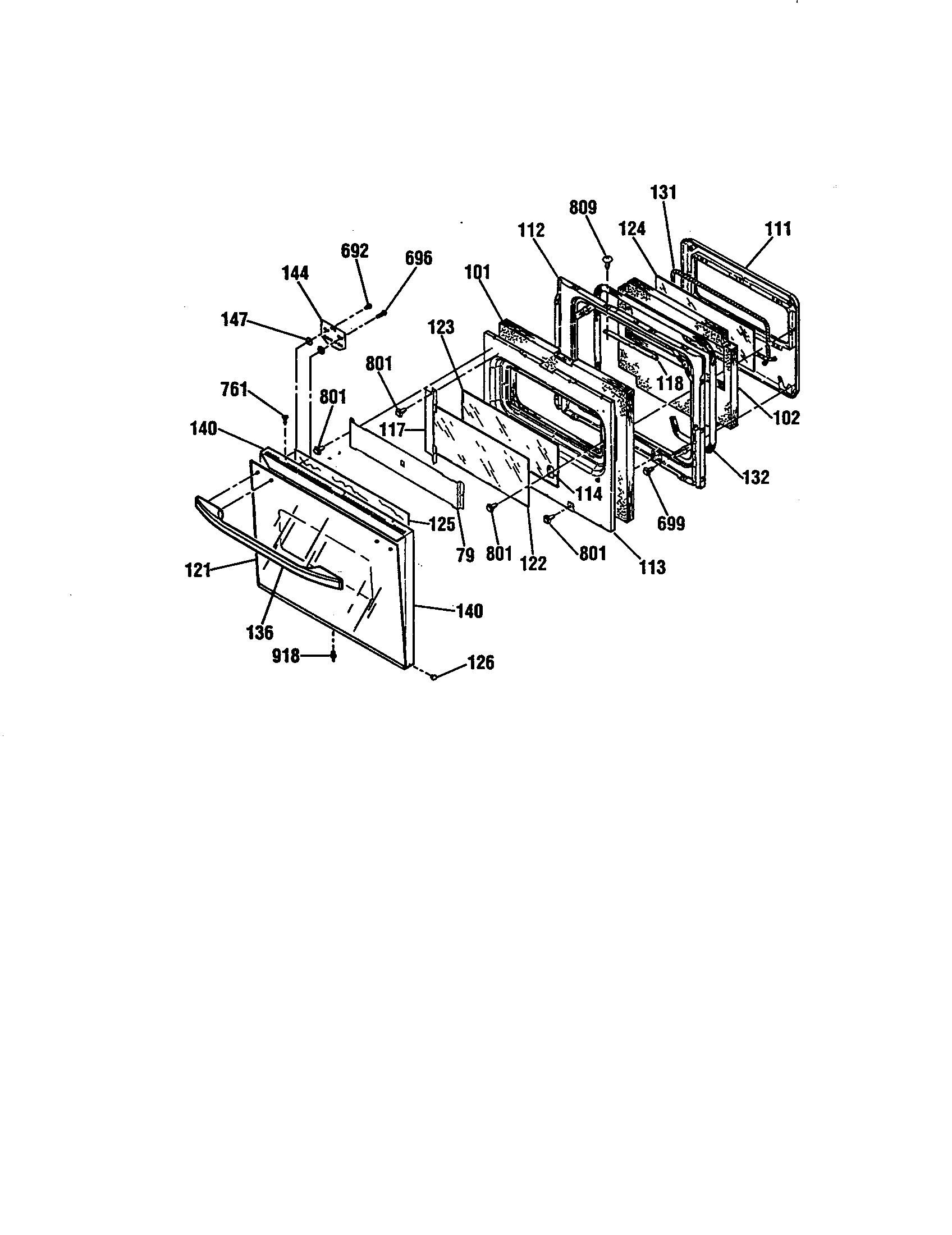 Kenmore 91148069690 door diagram
