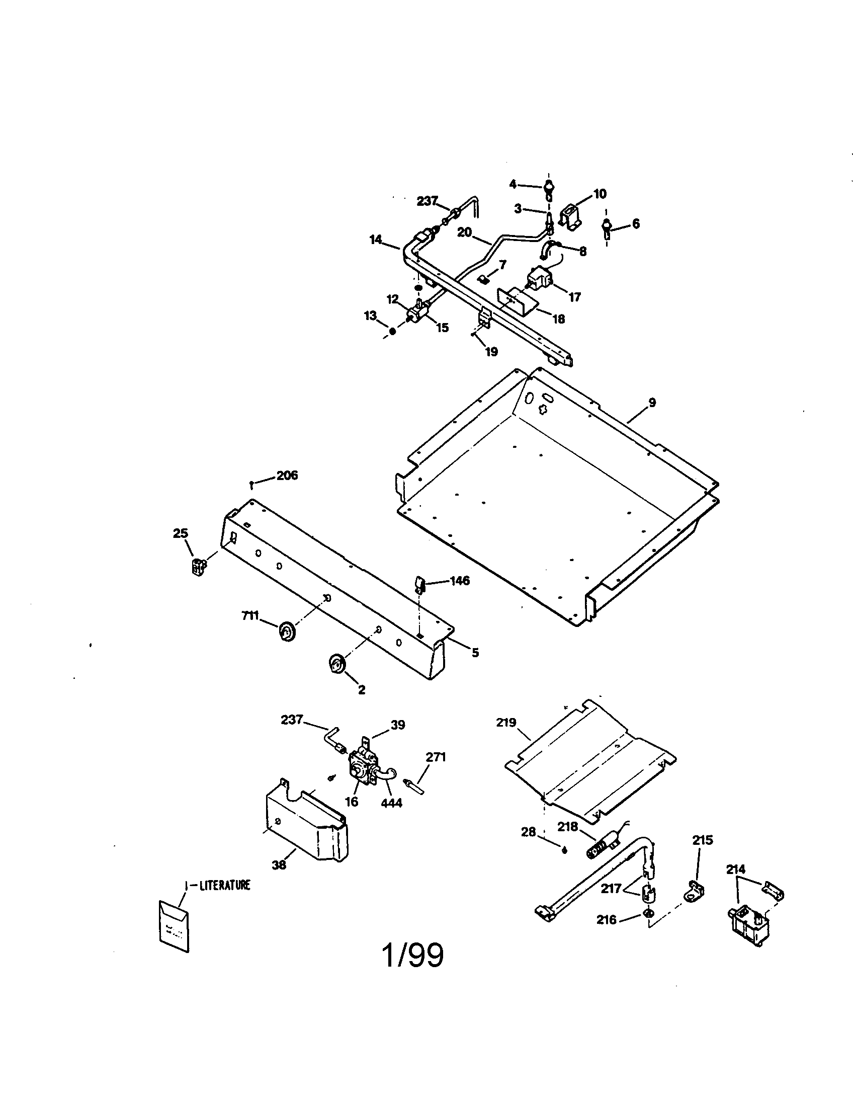 Kenmore 3627526190 burner assembly diagram