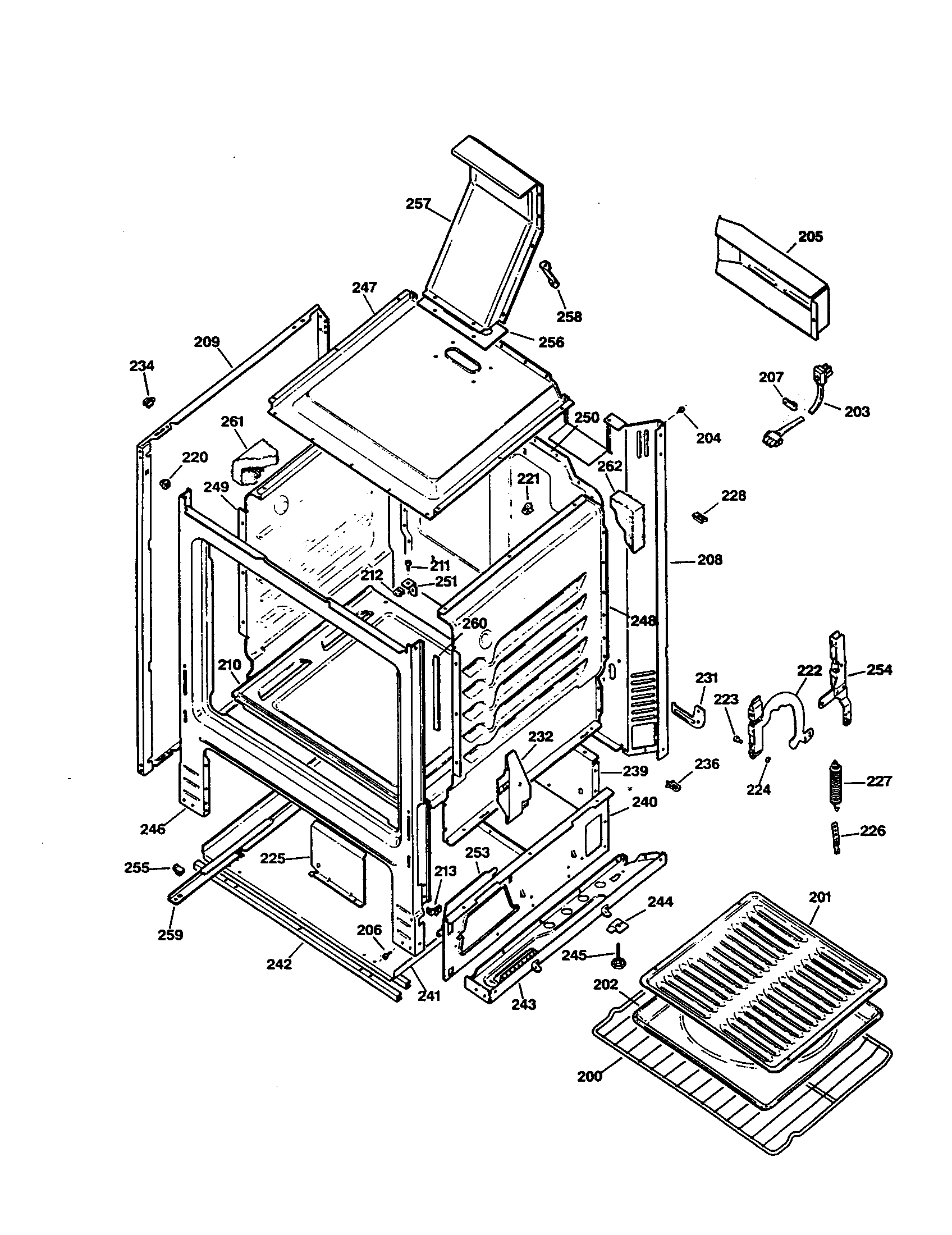 Kenmore 3627526190 cabinet parts diagram