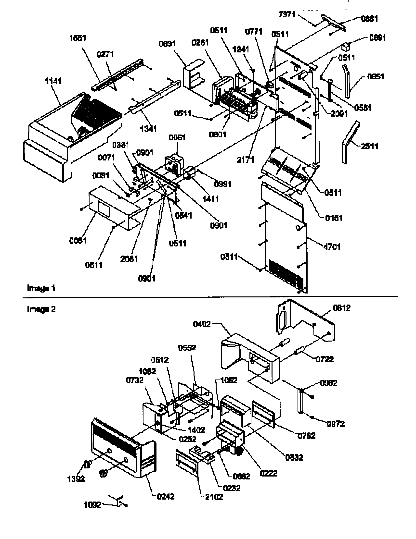 Amana SCD25TW-P1190426WW ice maker/control assy. diagram