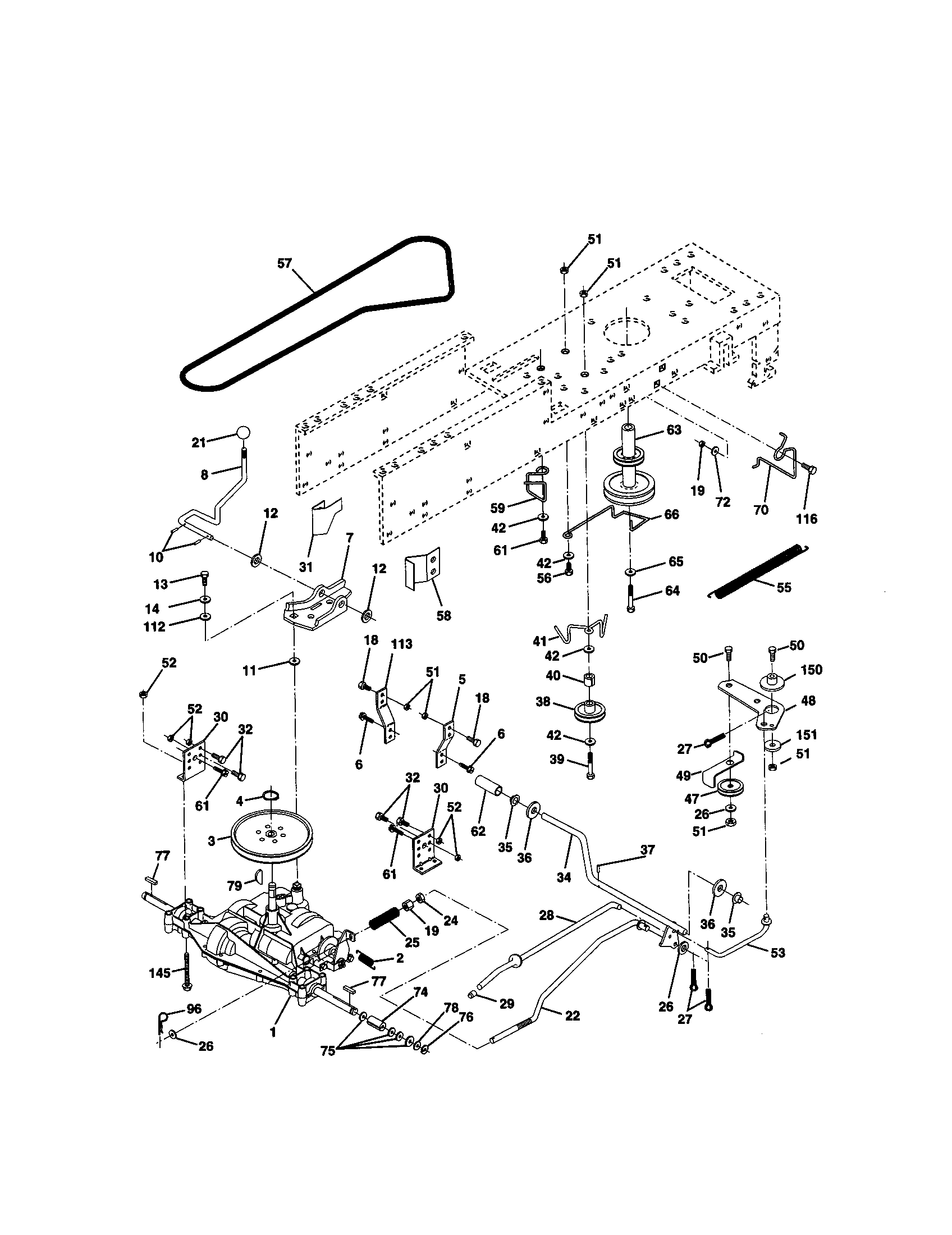 Craftsman 917270513 ground drive diagram