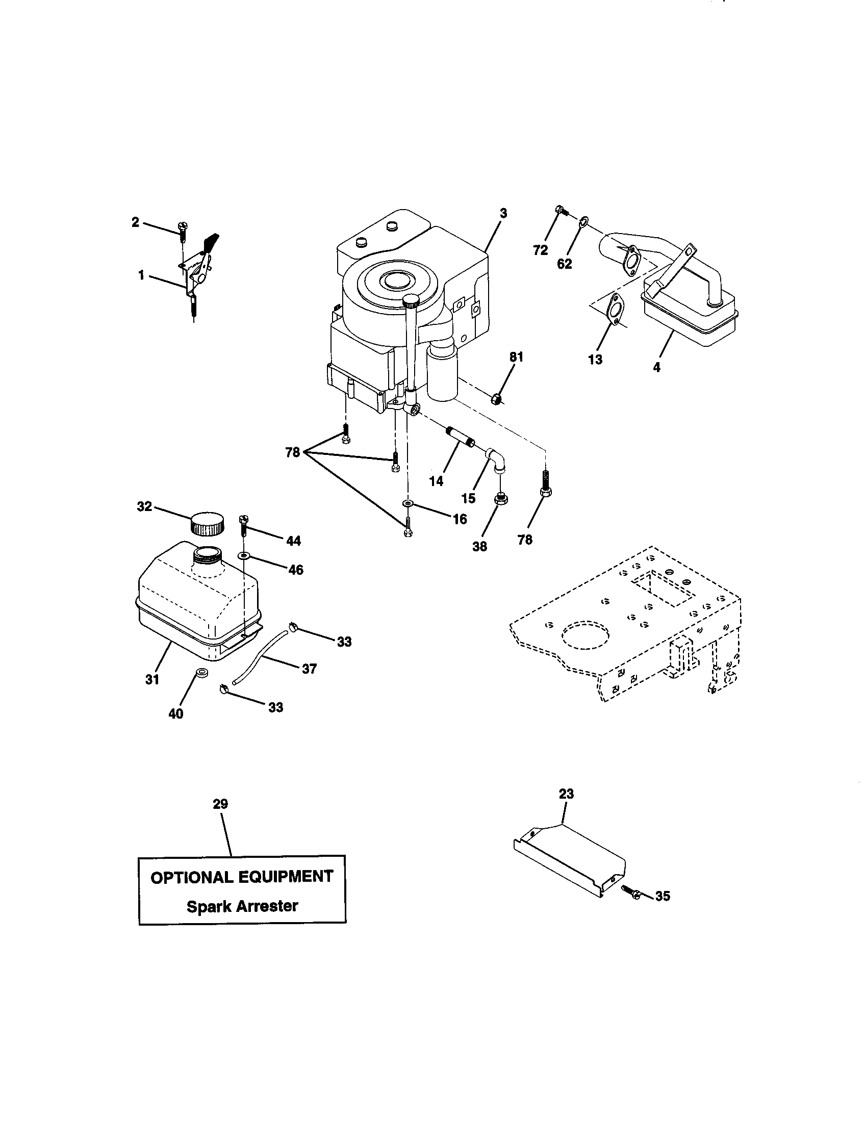Craftsman 917270513 engine diagram