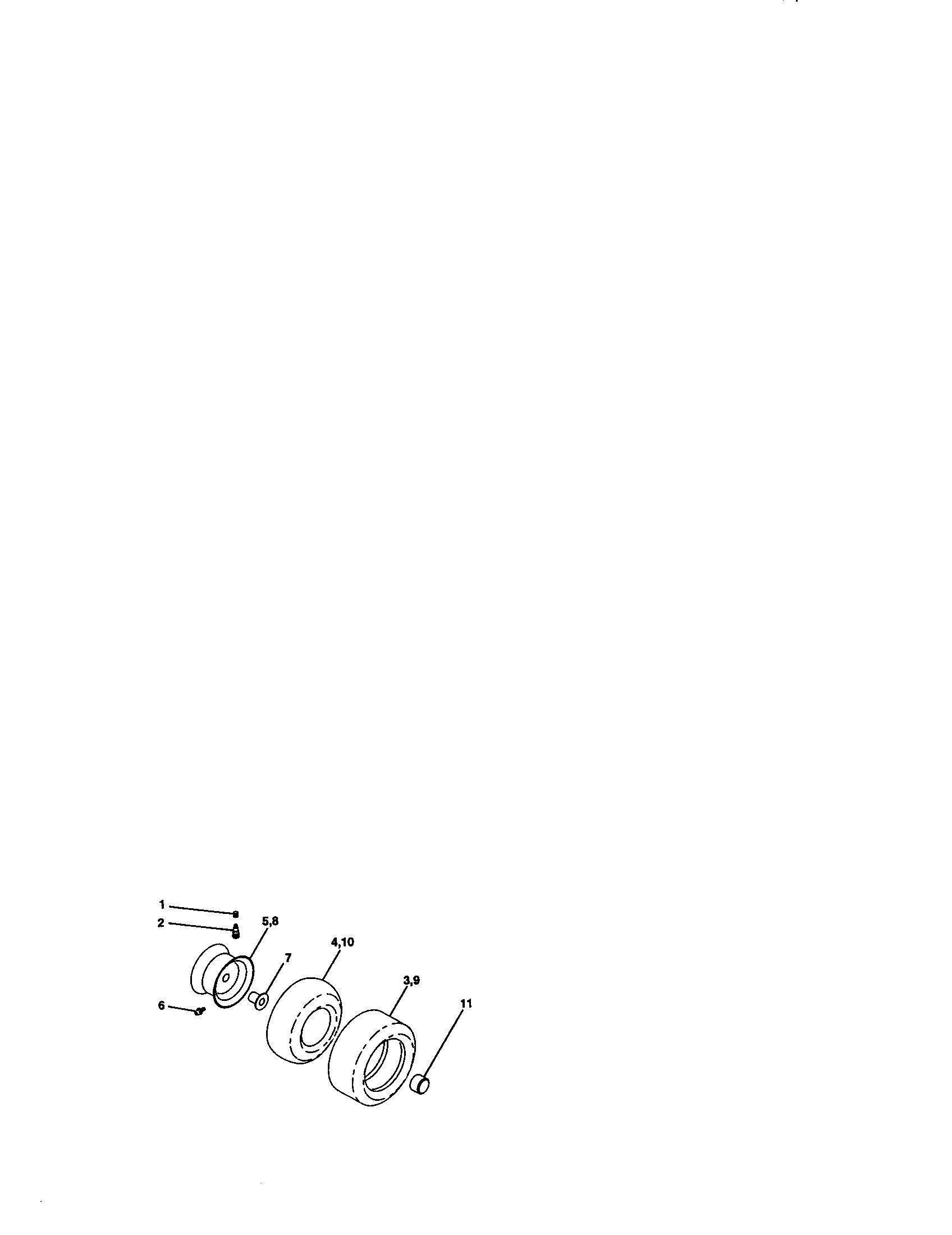 Craftsman 917270513 wheels and tires diagram