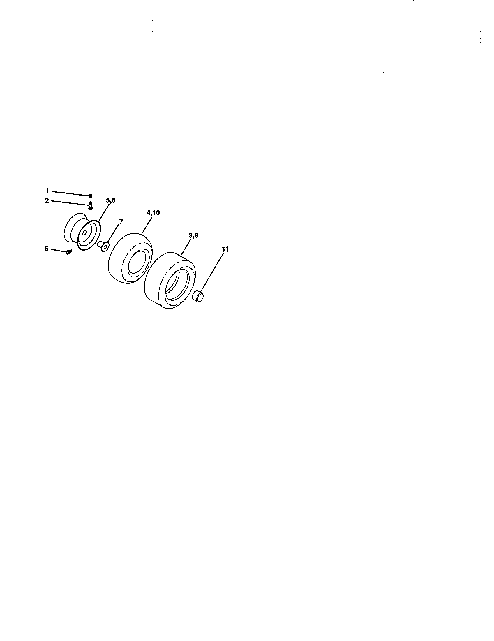 Craftsman 917271100 wheels and tires diagram