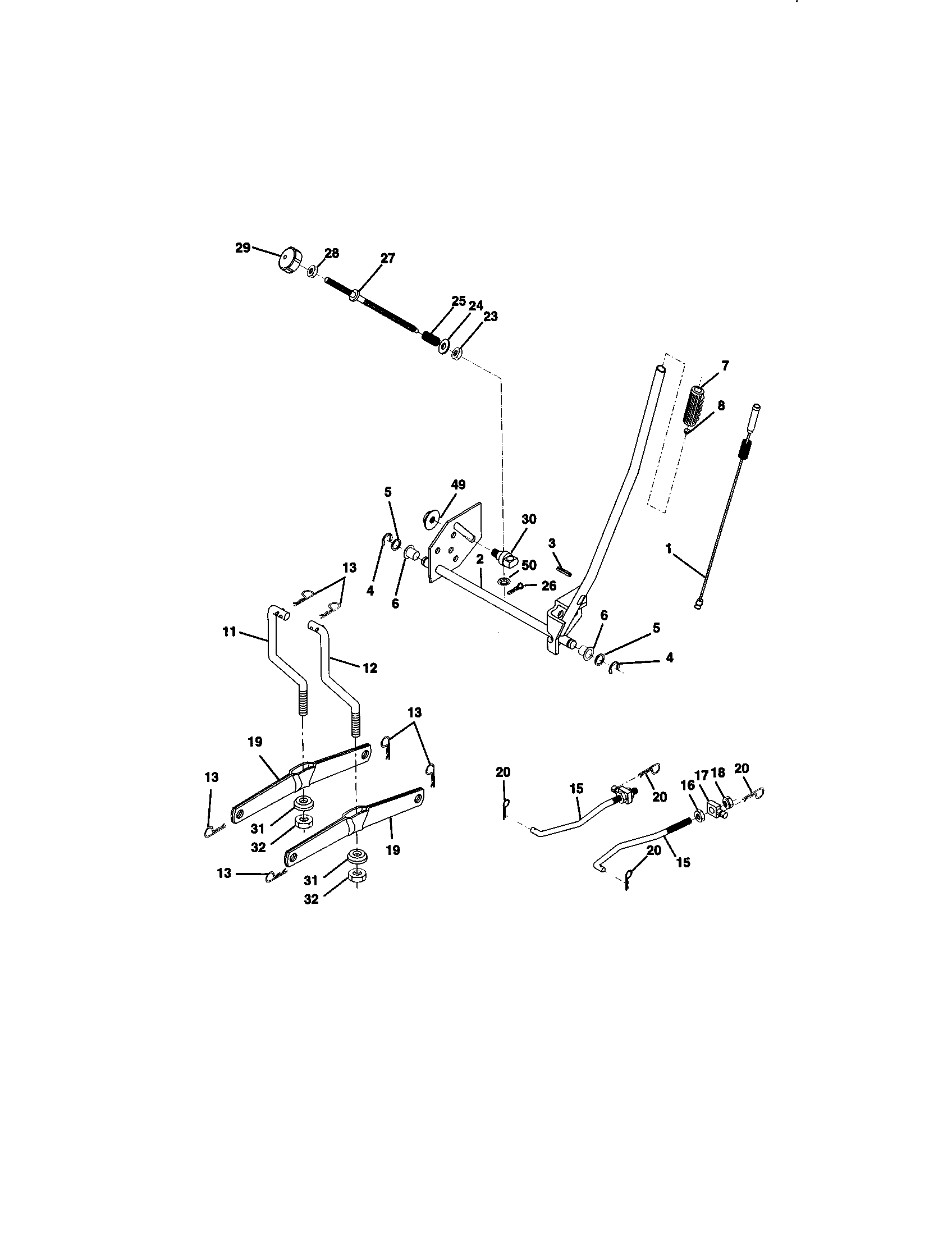 Craftsman 917271100 lift assembly diagram