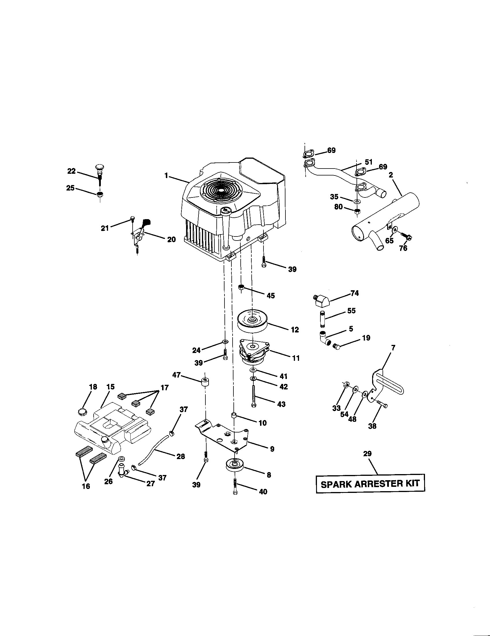 Craftsman 917273023 engine diagram