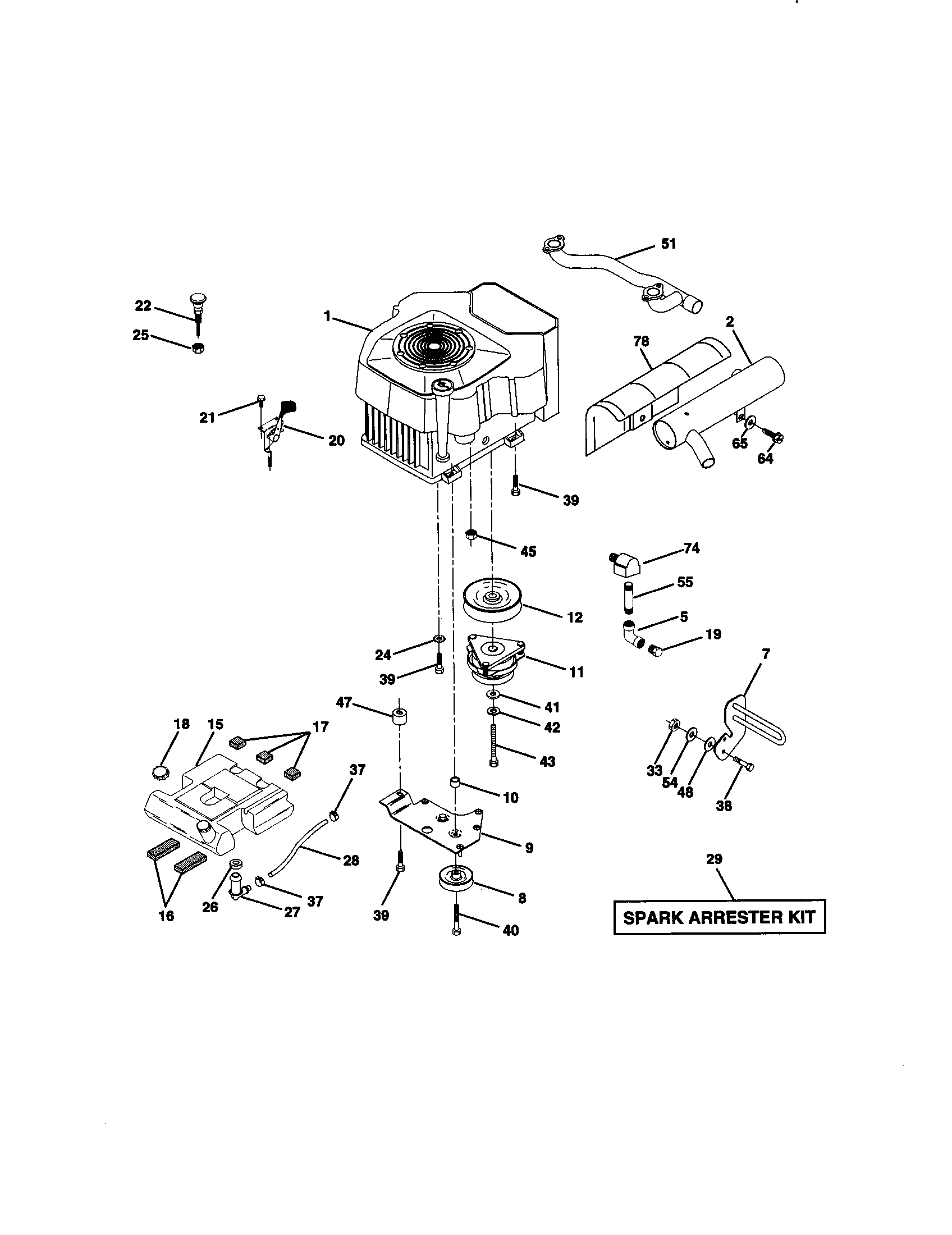 Craftsman 917273114 engine diagram