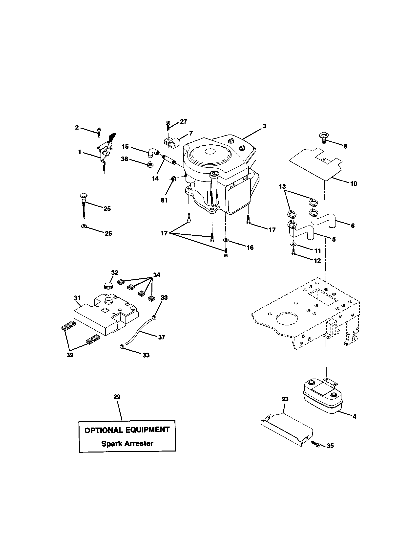 Craftsman 917270771 engine diagram