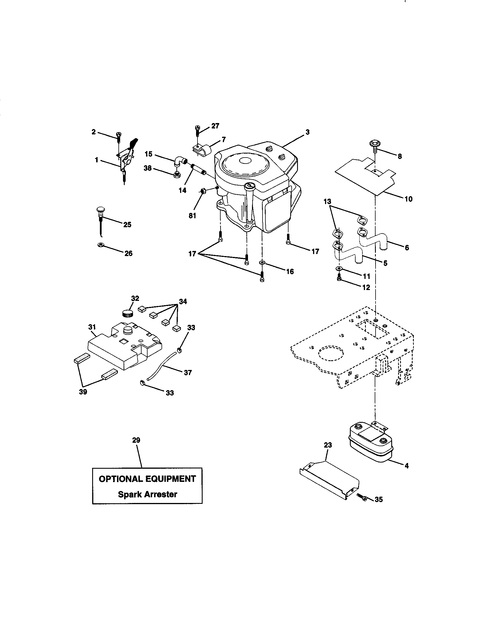 Craftsman 917270781 engine diagram