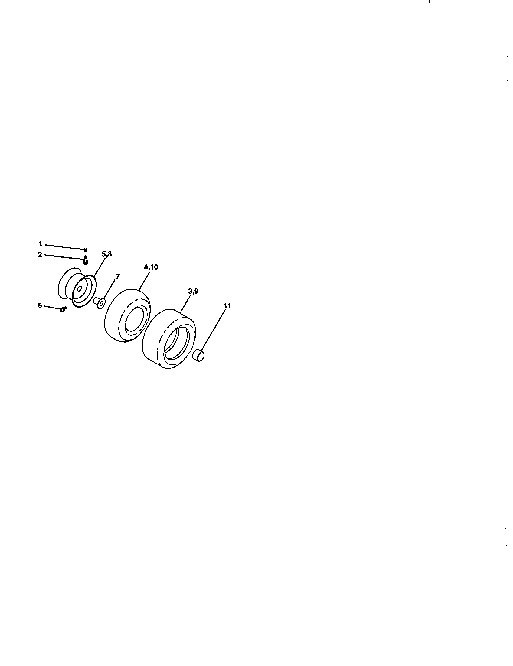Craftsman 917270781 wheels and tires diagram