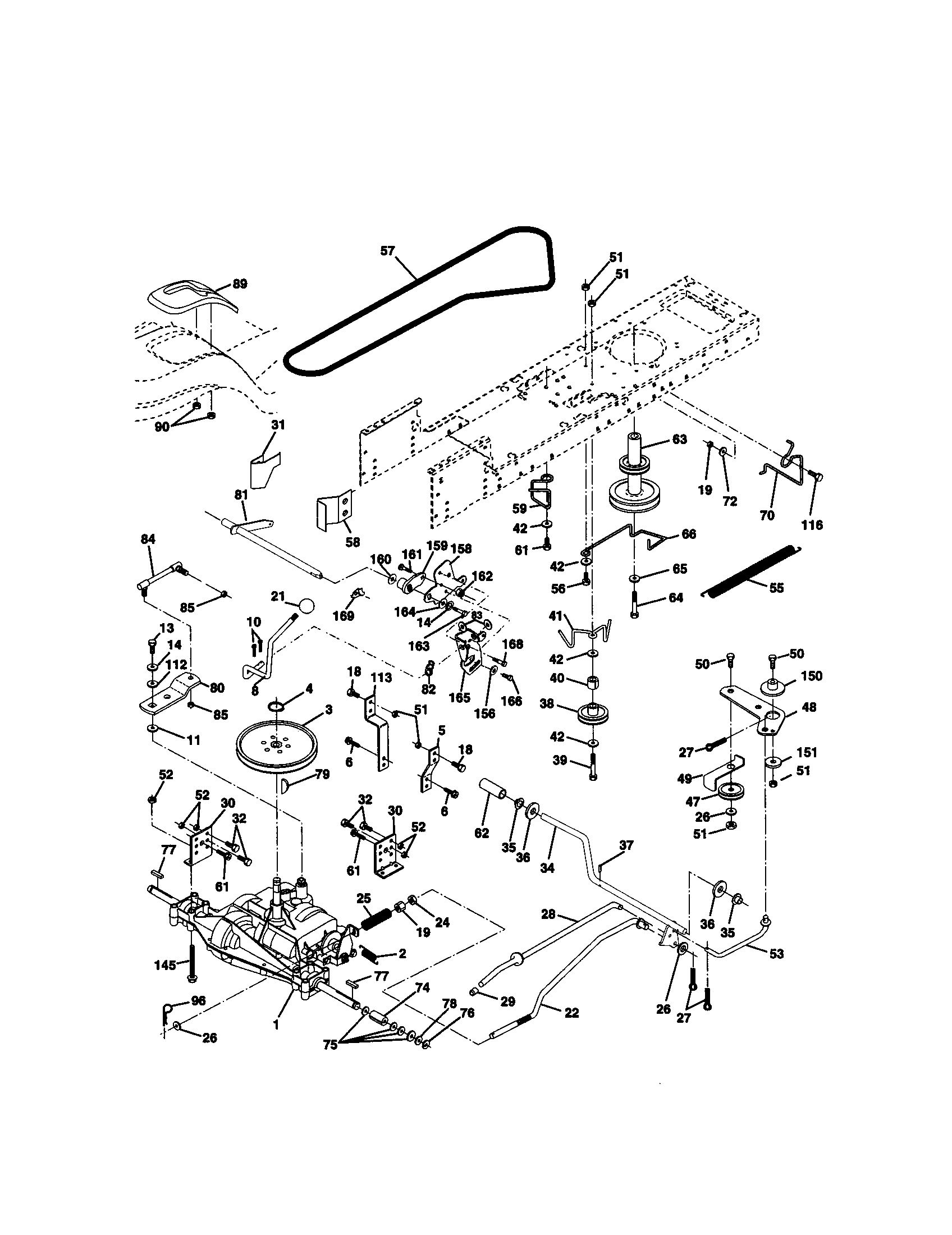 Craftsman 917270633 ground drive diagram
