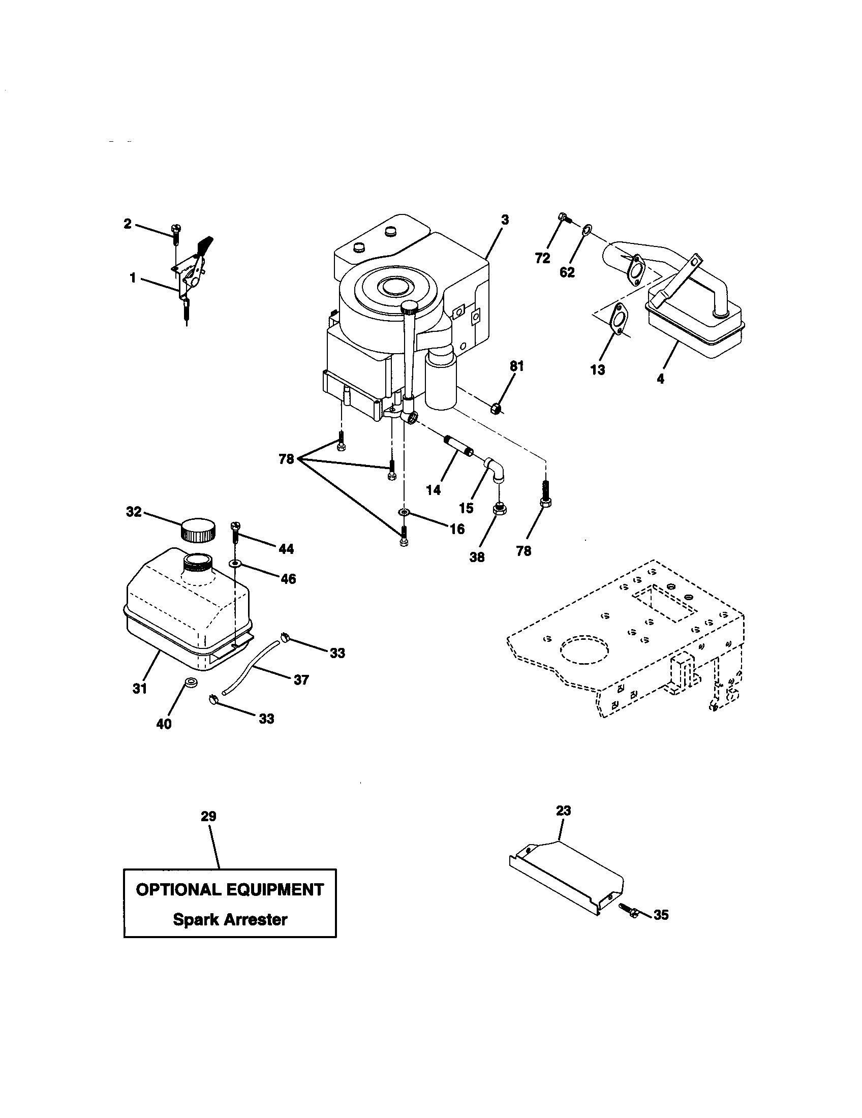 Craftsman 917270633 engine diagram