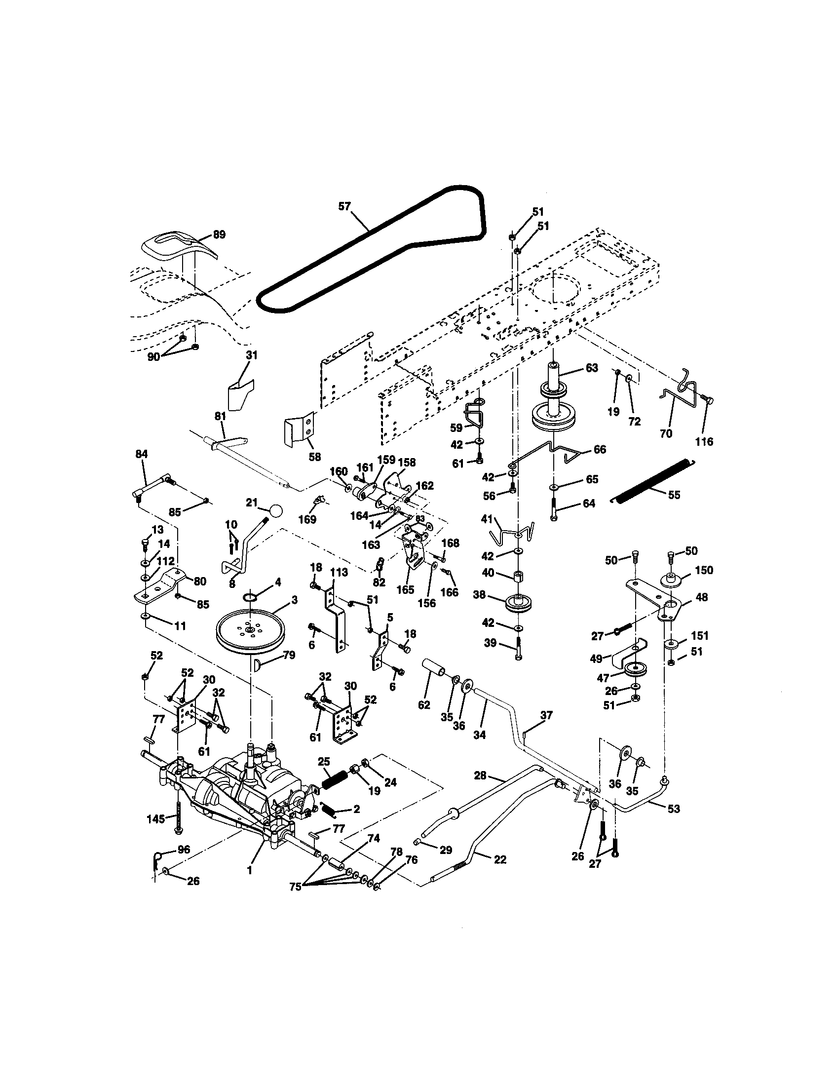 Craftsman 917271090 ground drive diagram