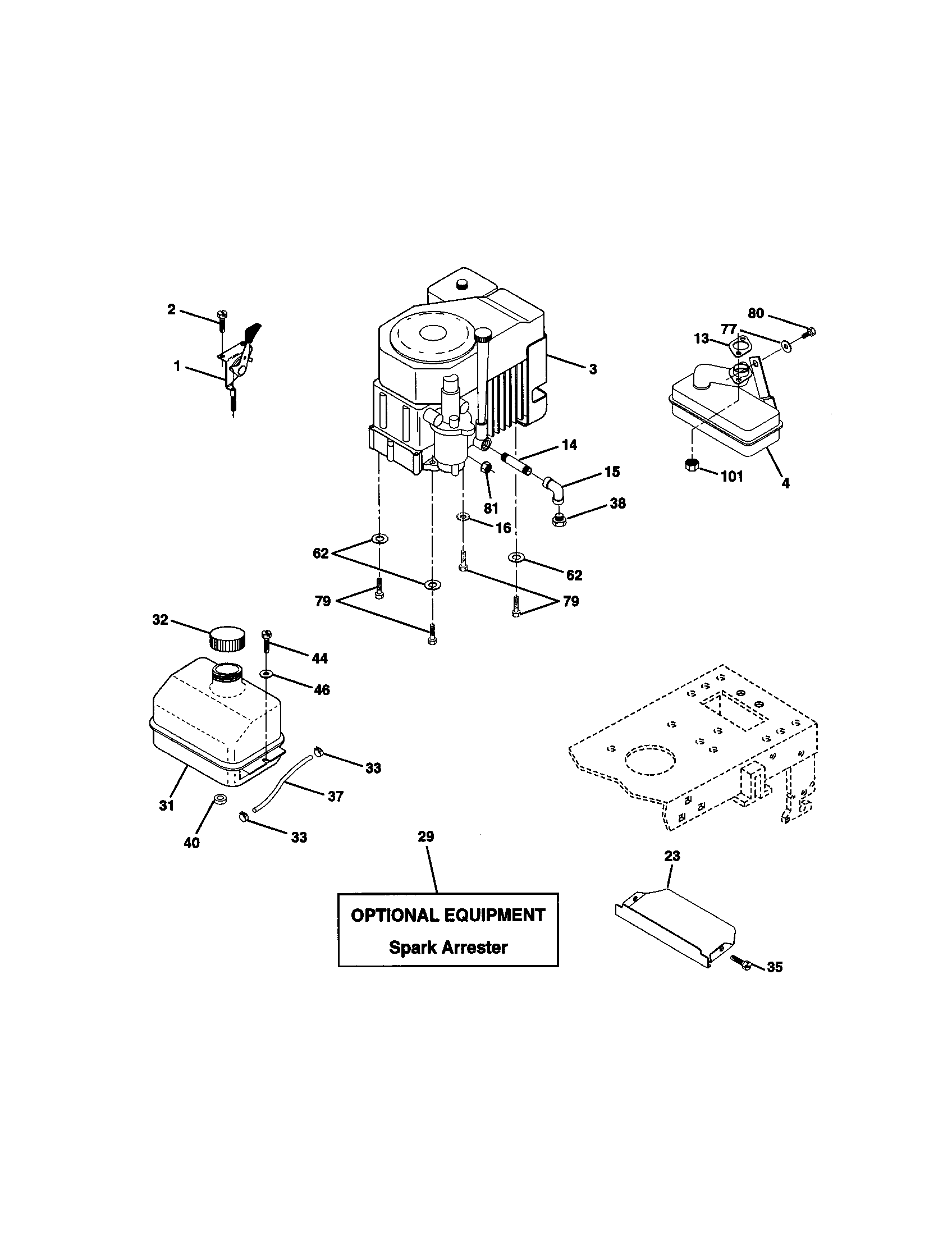 Craftsman 917271090 engine diagram