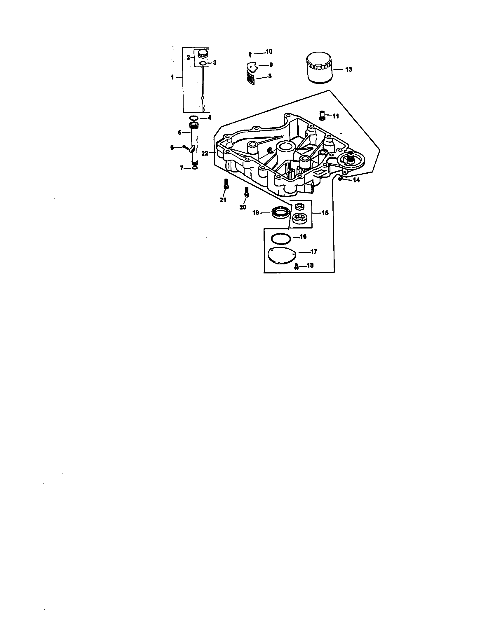 Craftsman 917271140 oil pan/lubrication diagram