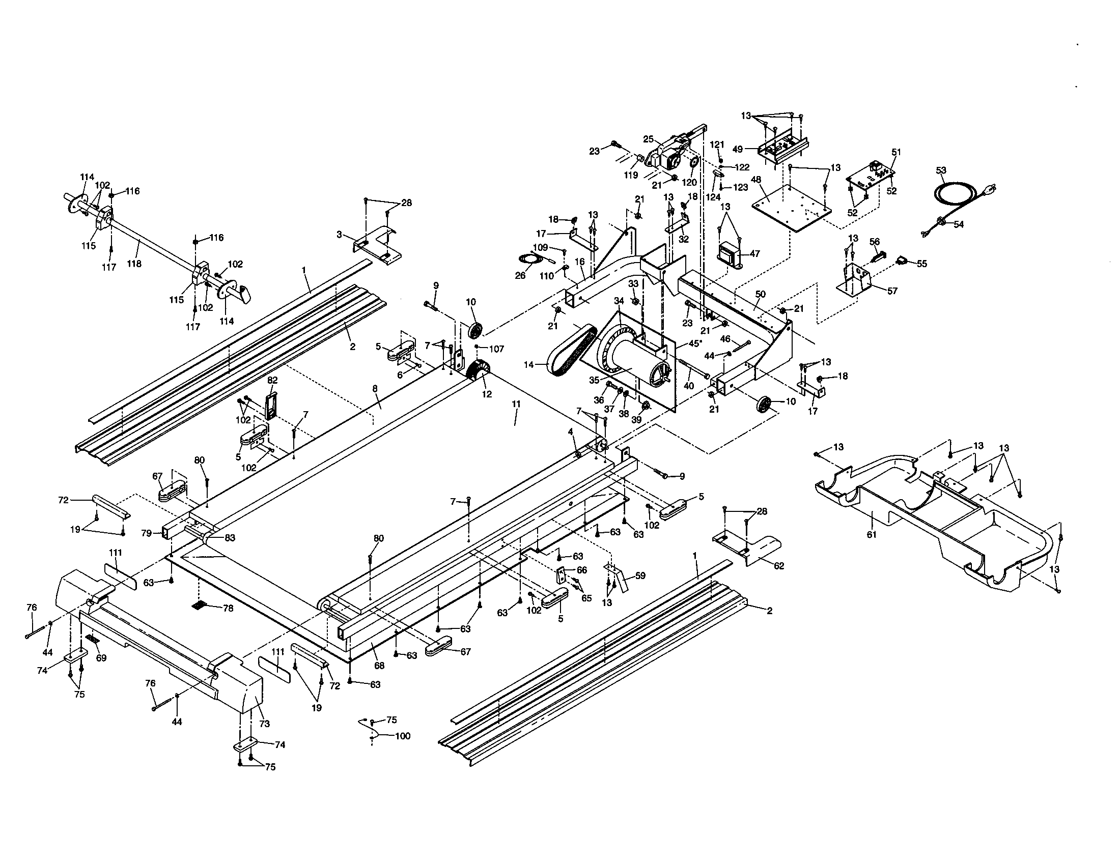 Proform 831297990 walking board diagram