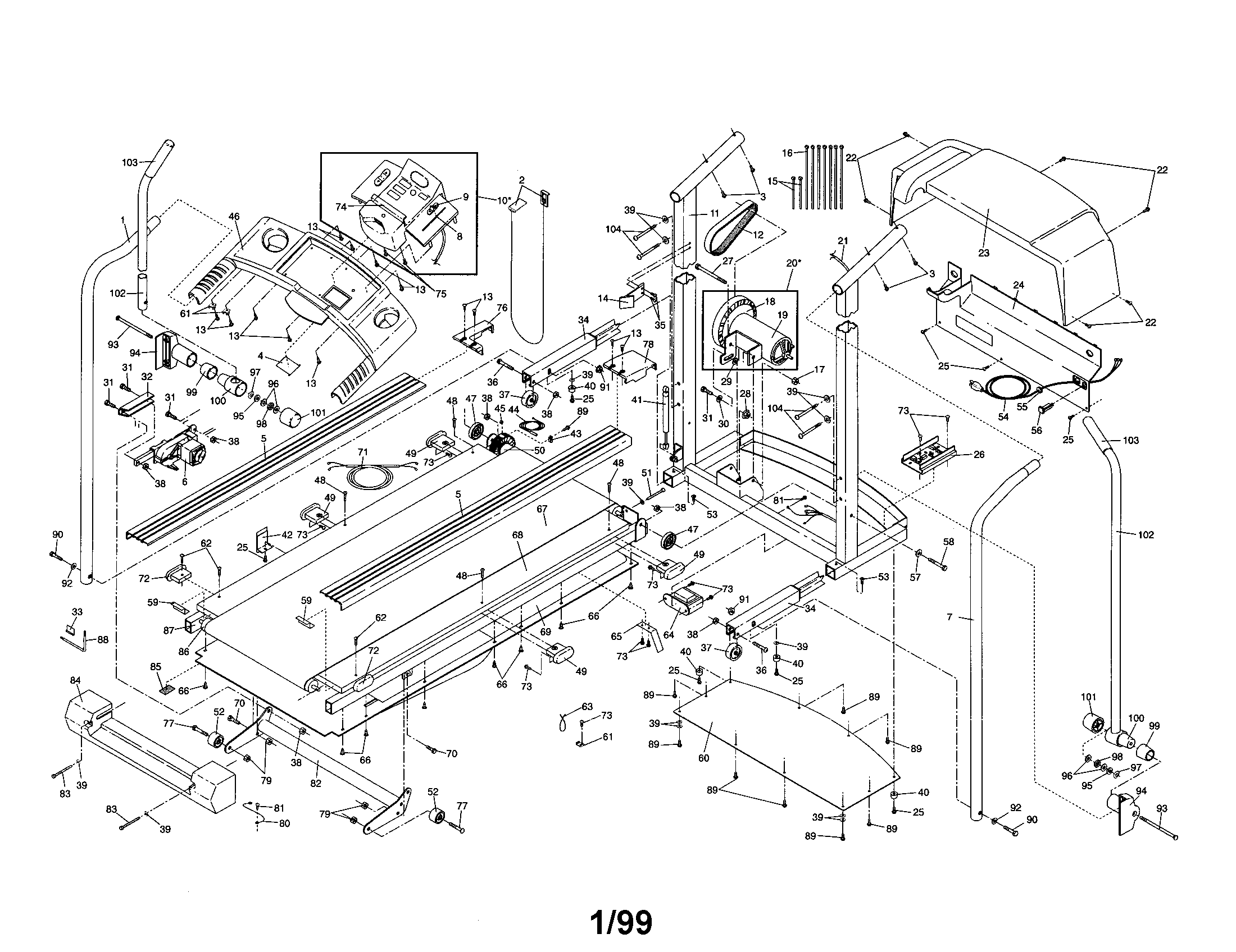 Proform 831297340 unit parts diagram